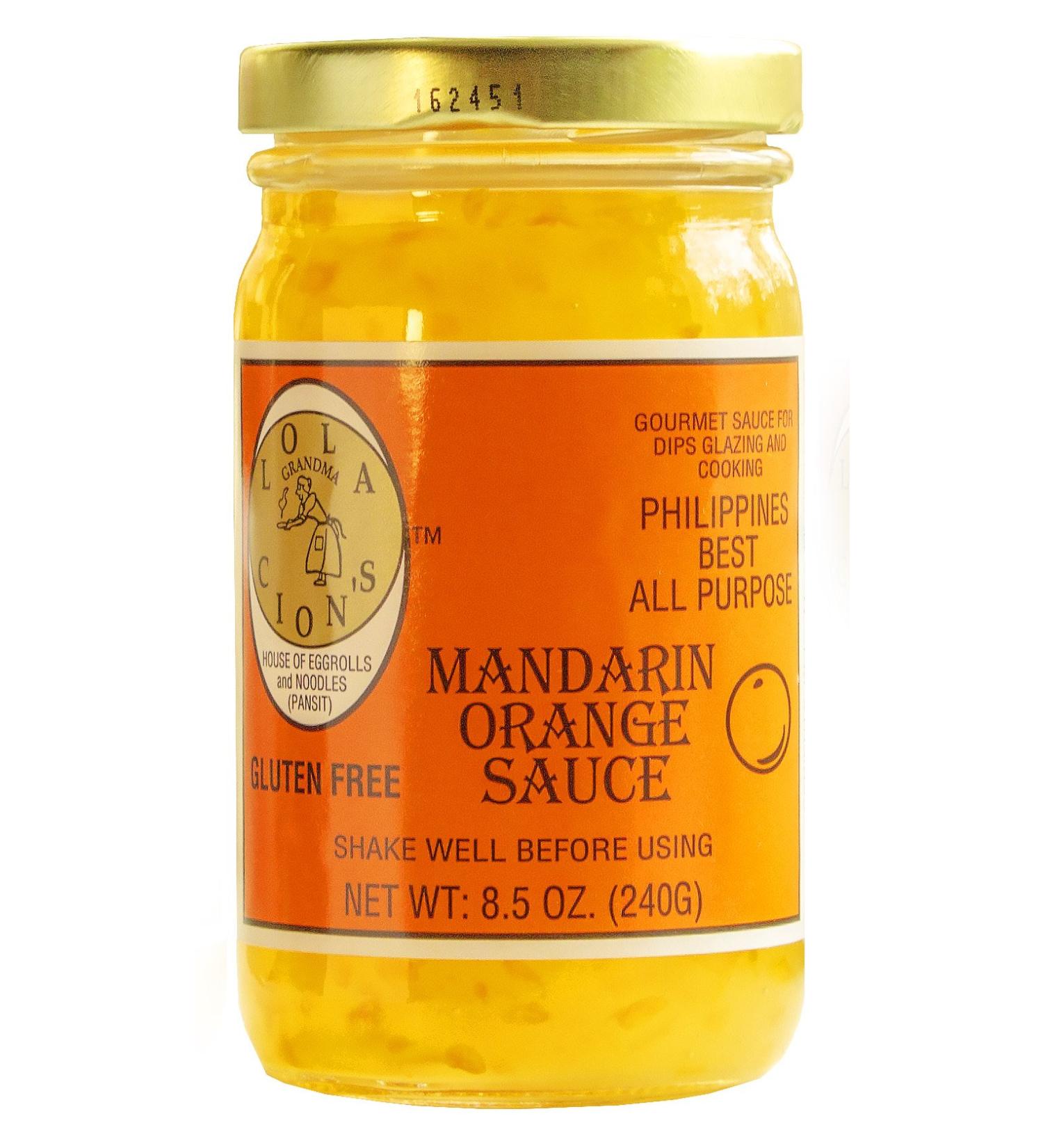 Lola Cion's Mandarin Orange Sauce 8.5 oz | All Natural Gluten-Free Multipurpose Glaze, Dressing, Topping, or Dip | Sweet Low-Sugar Flavor for Cooking and Baking - Buy Online on GoSupps.com