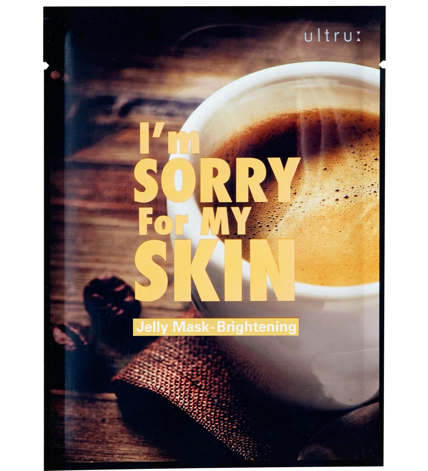 I'M SORRY FOR MY SKIN Jelly Face Mask - Hydrating Korean Skincare Set | 10-Pack Coffee Brightening Masks | Self-Care Gifts for Women & Teacher Appreciation - Buy Online on GoSupps.com