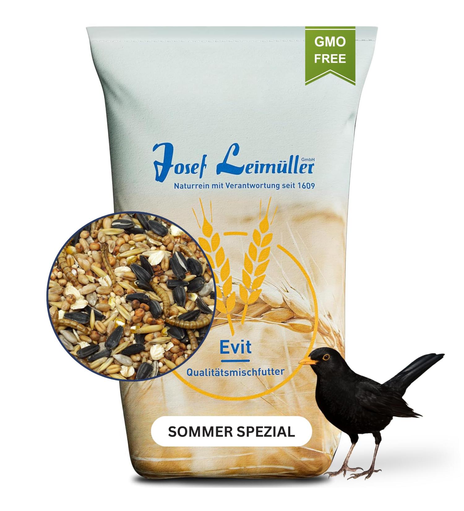 Fleim ller 5kg Premium Bird Feed for Wild Birds - Summer Special with Black Sunflower Seeds & Mealworms - Extra Energy & Dust-Free 1 Pack - Buy Online on GoSupps.com