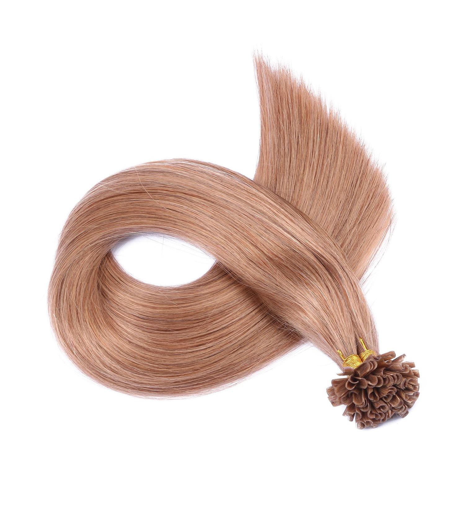 Buy High-Quality Keratin Bonding U-Tip Extensions - #10 Light Brown 60cm 300 Strands - 100% Remy Real Hair | Novon Hair Extensions - Buy Online on GoSupps.com