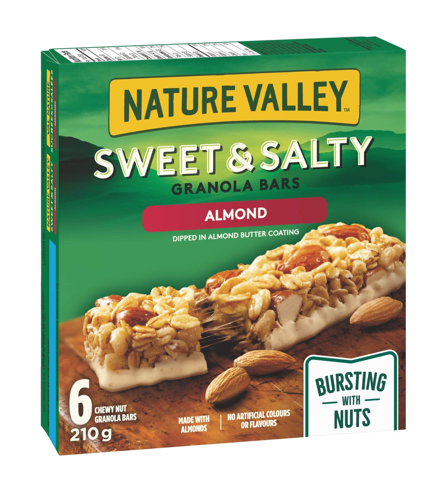 NATURE VALLEY Sweet & Salty Almond Granola Bars 210 grams 12 Count - Buy Online on GoSupps.com