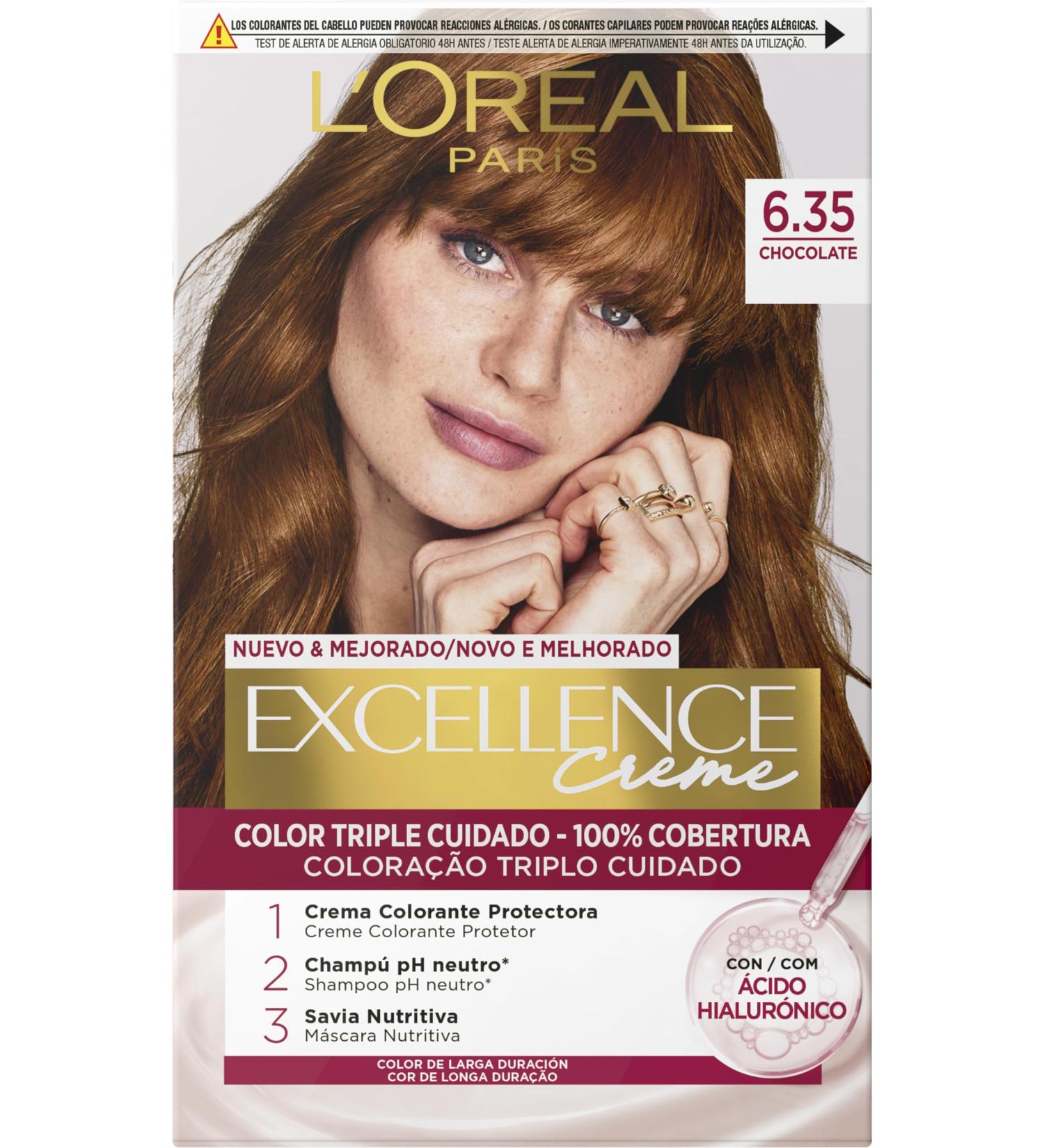 L'Or al Paris Excellence Cr me Tinte Permanente - Tono 6.35 Chocolate | Compra Internacional con Env o R pido - Buy Online on GoSupps.com