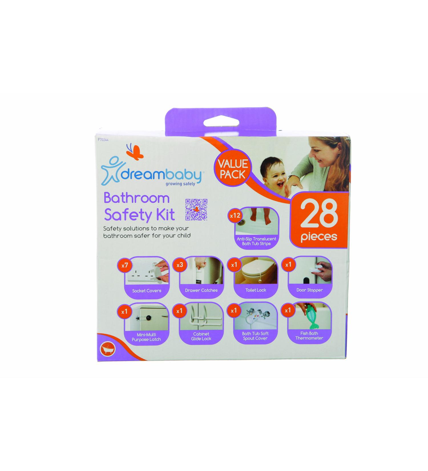 Dreambaby Bathroom Safety Kit - 28 Piece Essential Set (Model L7021) - Buy Online on GoSupps.com