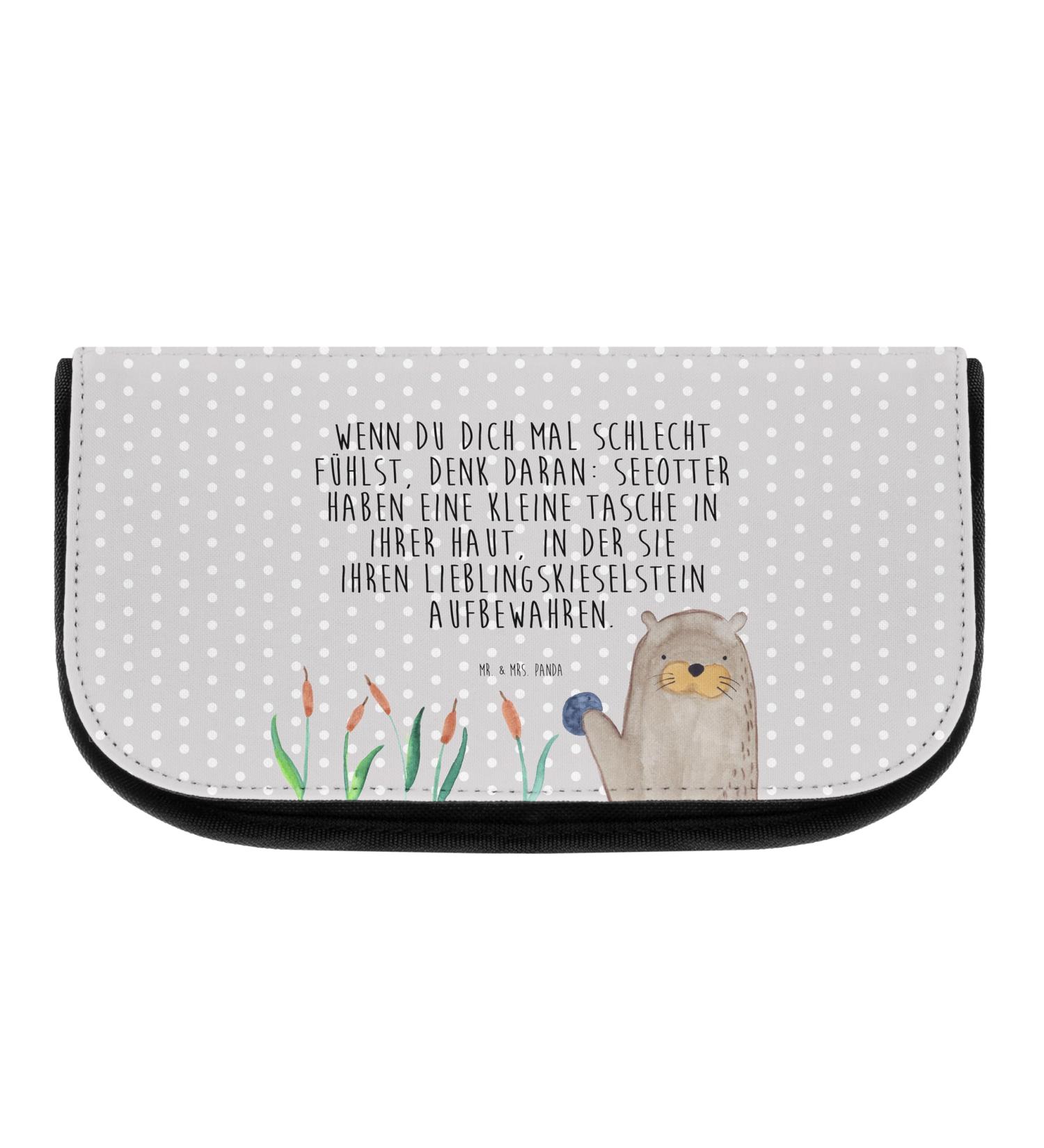 Mr. & Mrs. Panda Otter Stein Cosmetic Bag - Perfect Gift & Cultural Bag for Otter Lovers - Buy Online on GoSupps.com