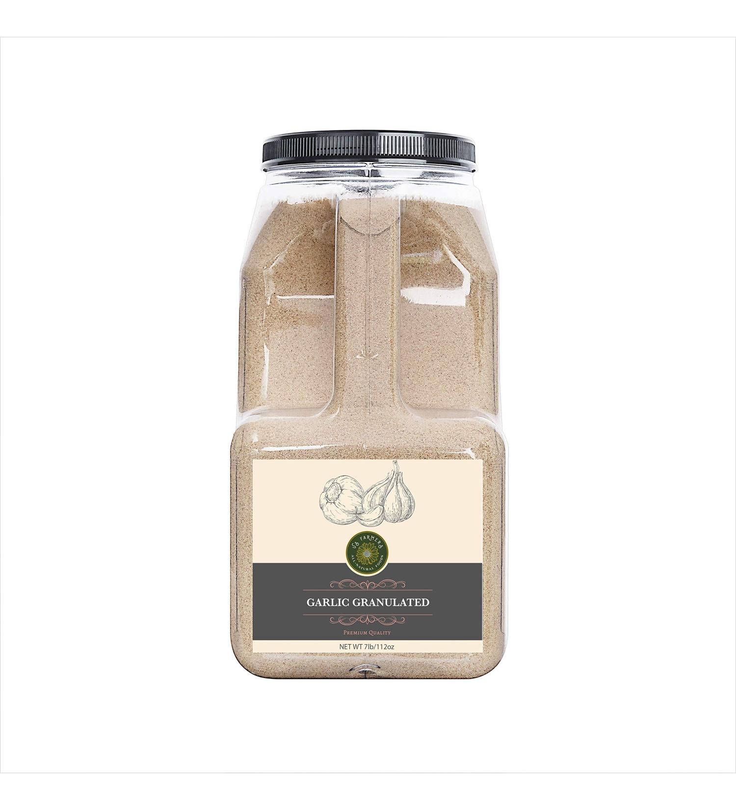 US-FARMERS Premium Quality Granulated Garlic in Jar - 7 LB - 1 Pack - Buy Online on GoSupps.com