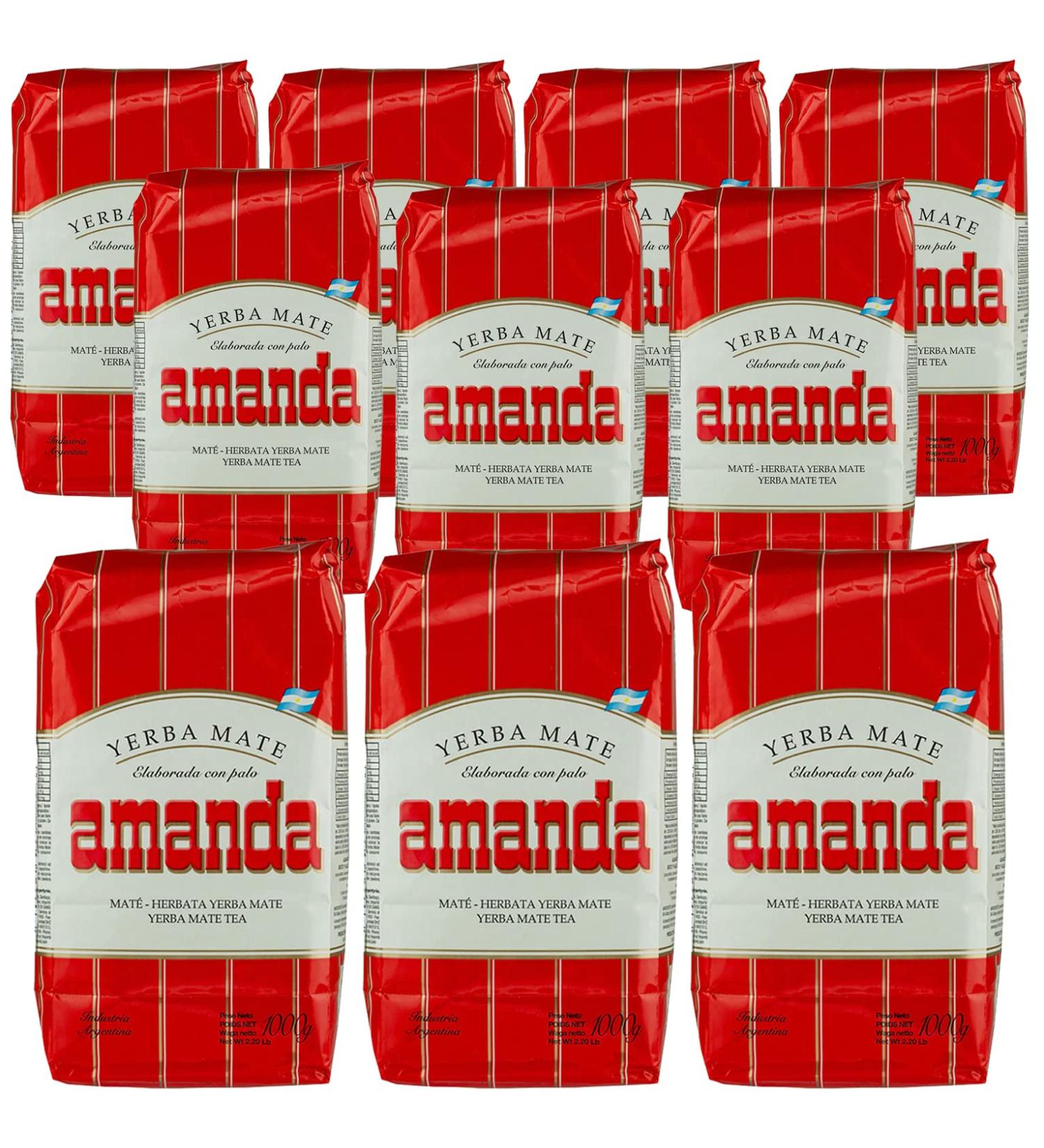Amanda Yerba Mate Tea Tradicional 10kg | Authentic Argentine Detox & Energy Drink | Premium Quality Ship Internationally - Buy Online on GoSupps.com