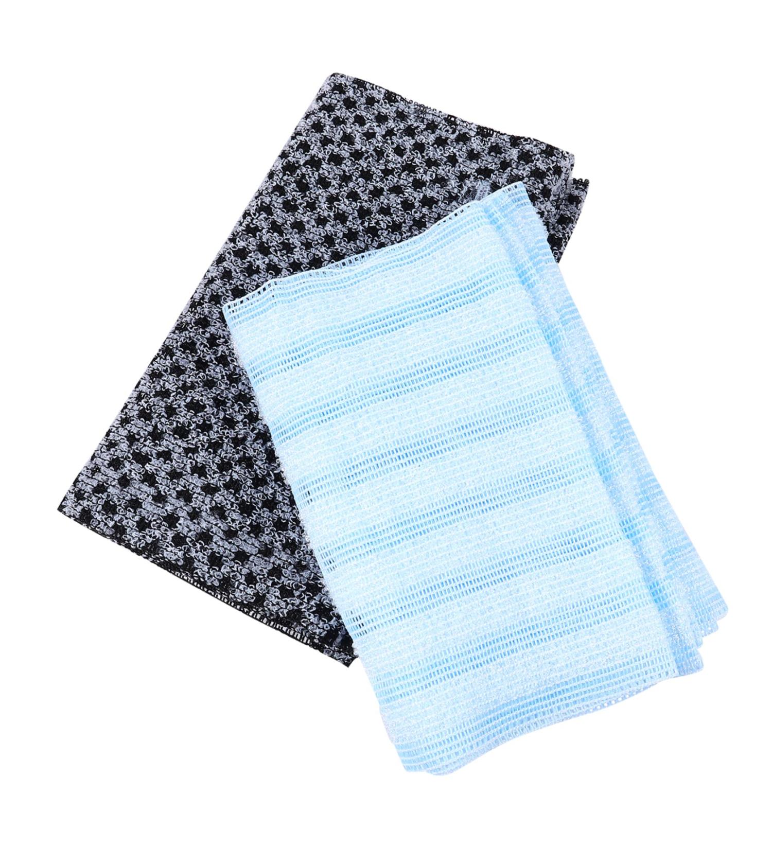 Hemoton Bath Towel Scrubber Set - 2pcs Back Scrubber Towels for Exfoliating and Body Cleaning - Buy Online on GoSupps.com