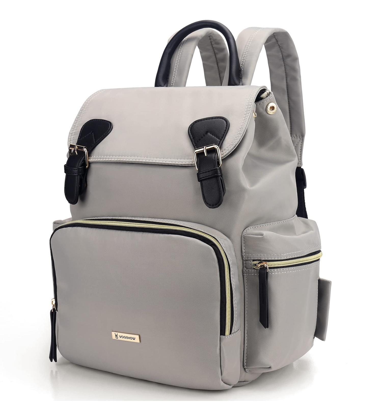 VS VOGSHOW Diaper Bag Backpack: Stylish & Durable Gray Maternity Nappy Bag - Buy Online on GoSupps.com