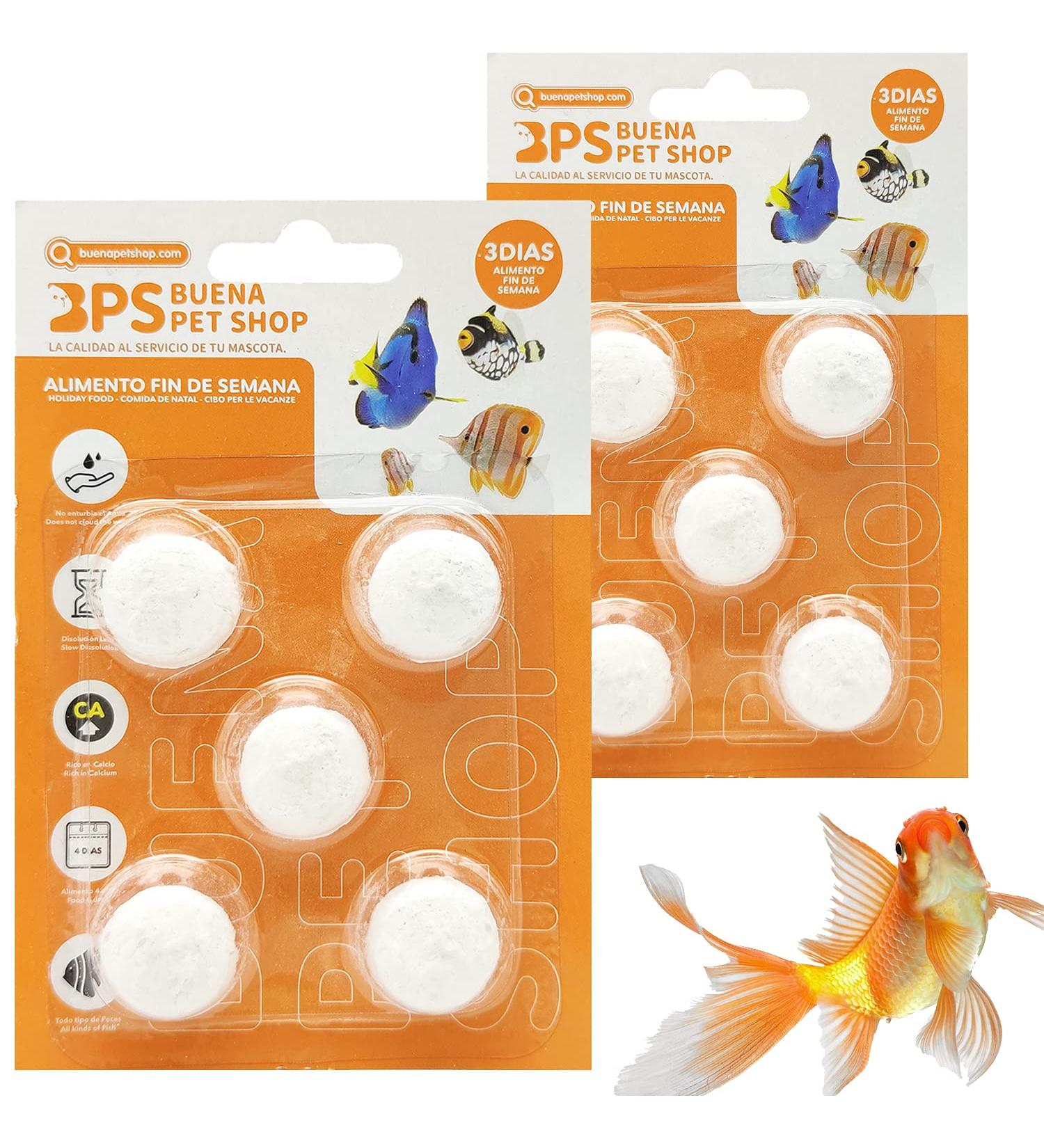BPS 10x Weekend Fish Food 3 Days for All Kinds of Aquarium Fish Food Blocks BPS-4126*2 - Buy Online on GoSupps.com