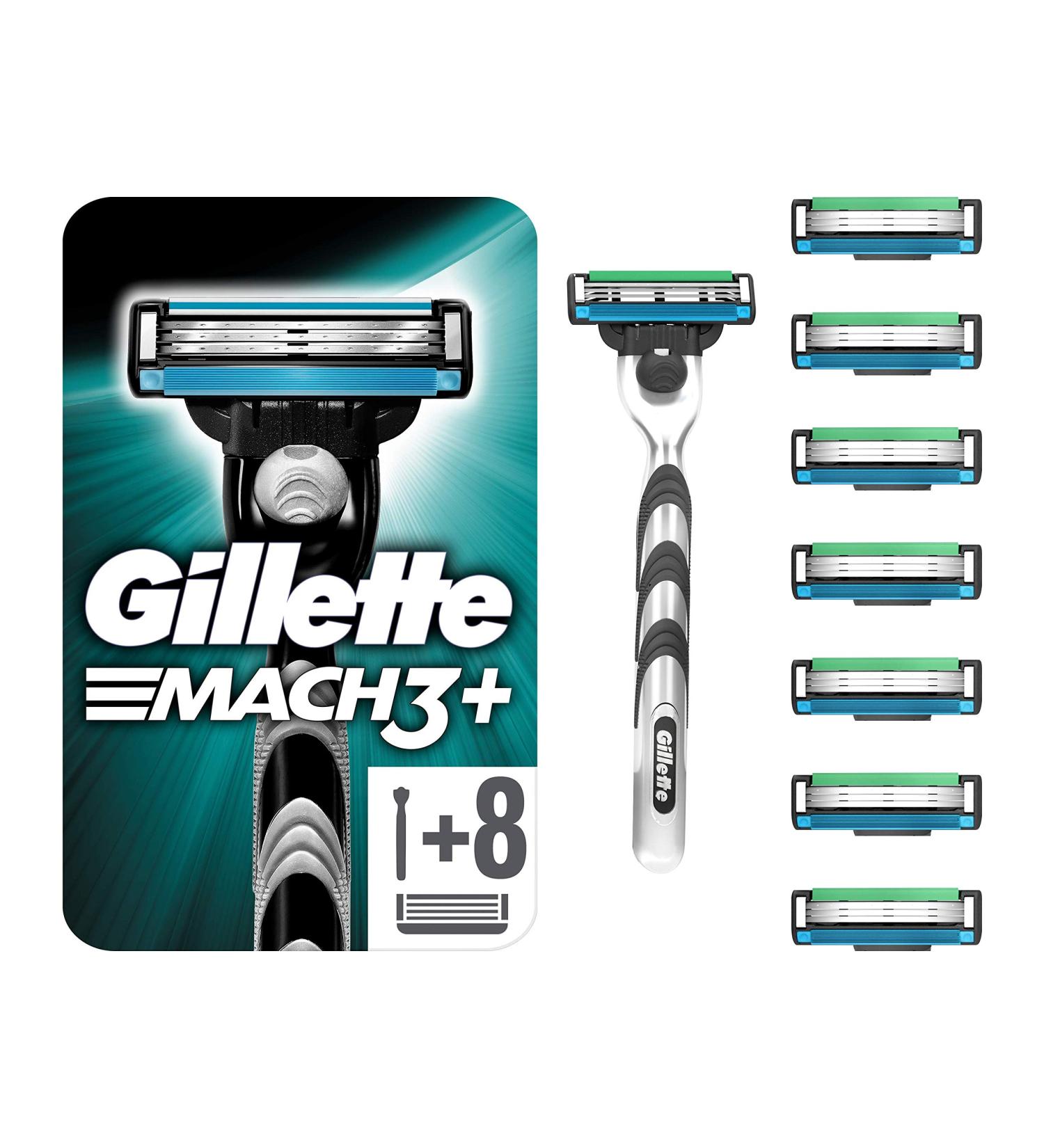 Buy Gillette Mach3 Razor with 8 Blades - Smooth Shaving Experience Worldwide Shipping - Buy Online on GoSupps.com