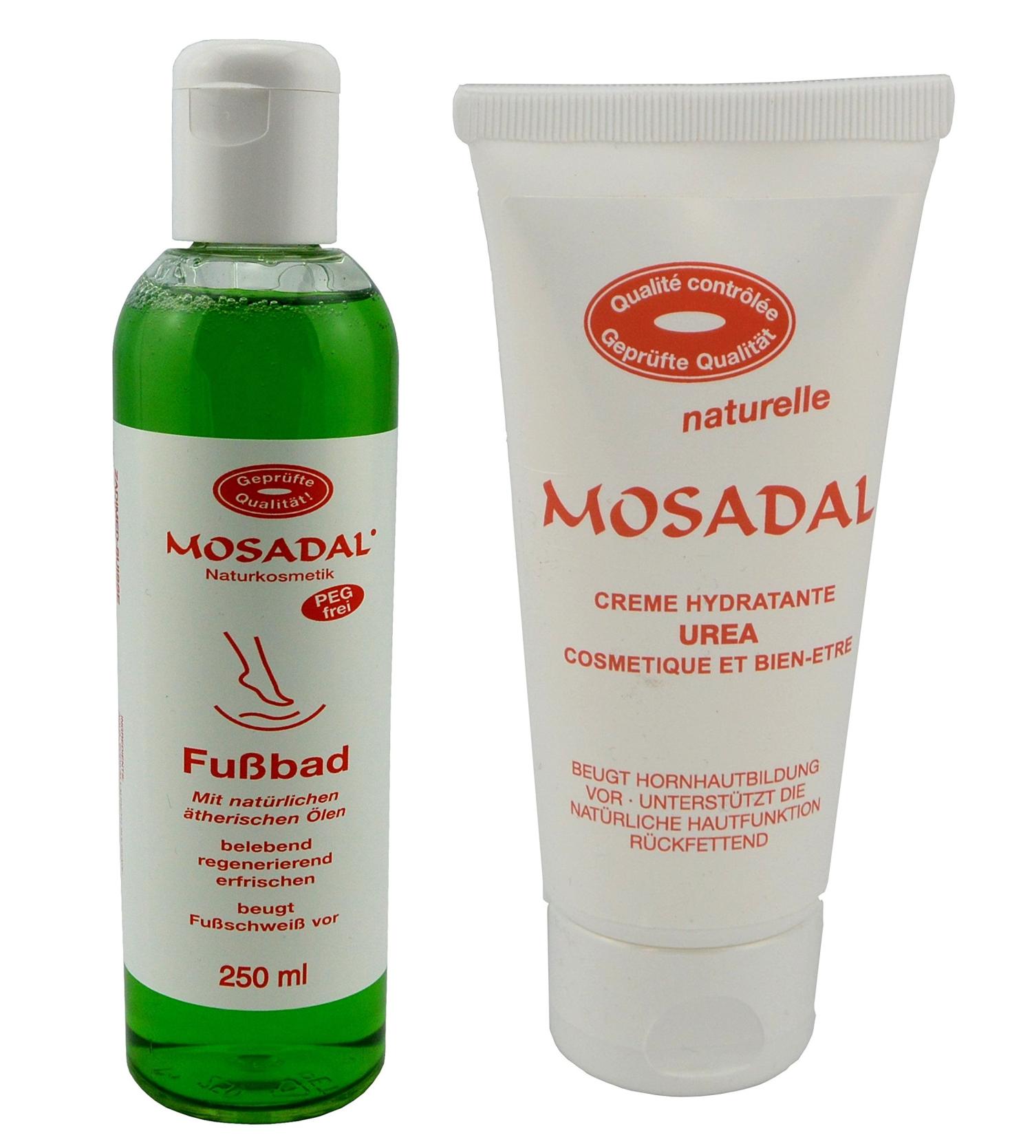 Buy Mosadal Foot Bath 250ml & Urea Cream 100ml - Sweat Prevention & Ultimate Foot Care - Buy Online on GoSupps.com