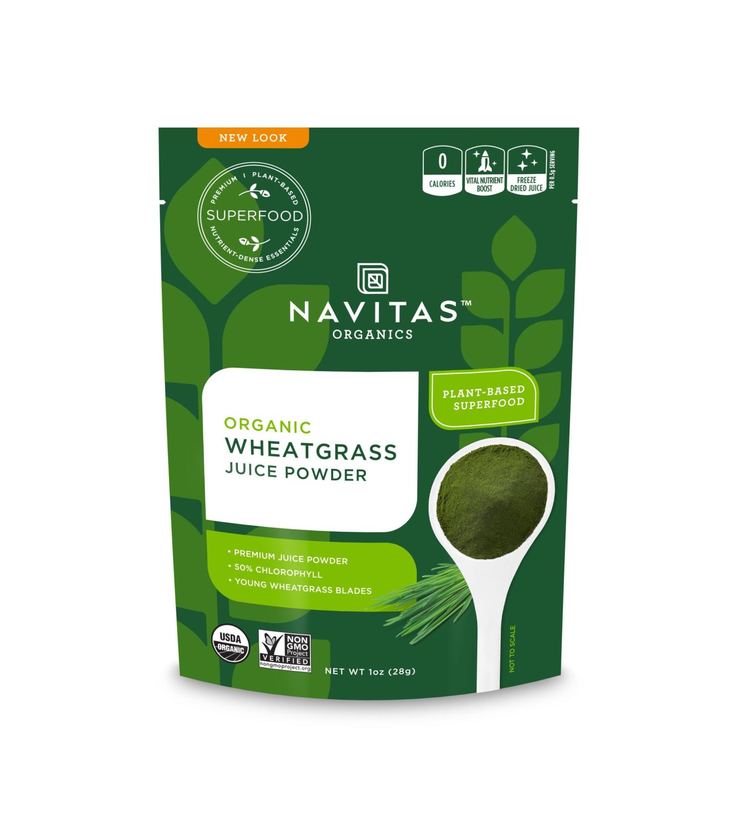 Navitas Organics Organic Wheatgrass Juice Powder 1 oz - Nutrient-Rich Superfood - Buy Online on GoSupps.com