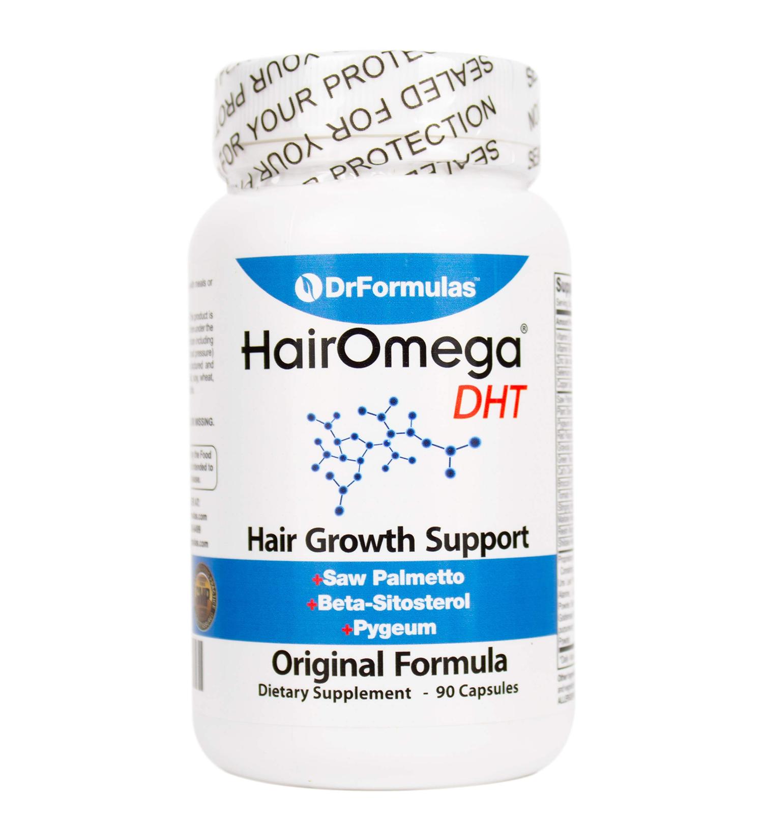 DrFormulas HairOmega DHT Blocker - Hair Growth Supplement Pills (45 Day Supply) - Buy Online on GoSupps.com
