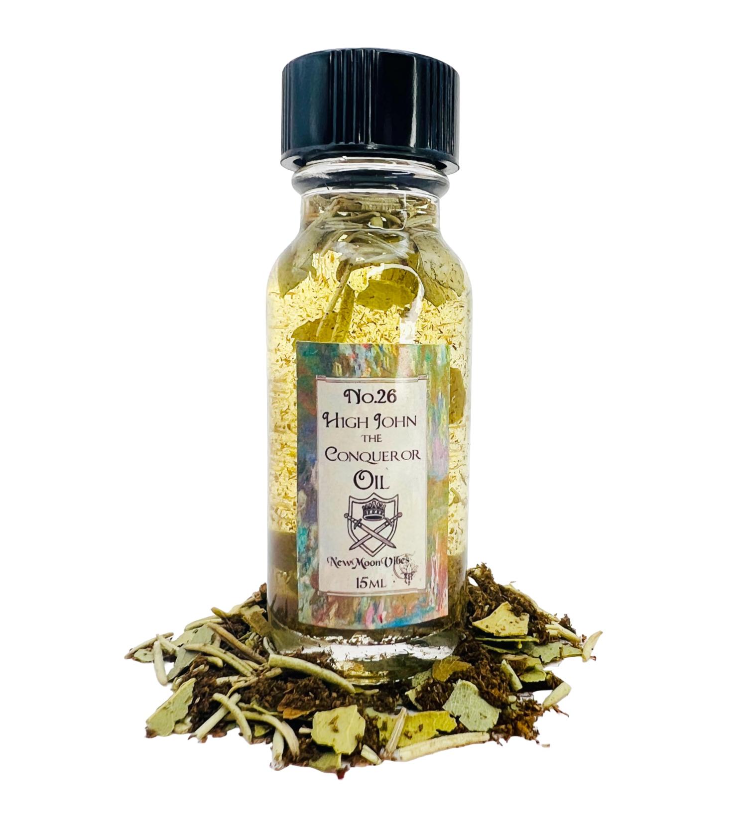 High John The Conqueror Oil by New Moon Vibes - Power Protection Prosperity Success Clear Pathways Favorable Outcomes Spells Rituals - Handmade with Essential Oils & Herbs - Wicca Pagan Hoodoo Magick - Buy Online on GoSupps.com