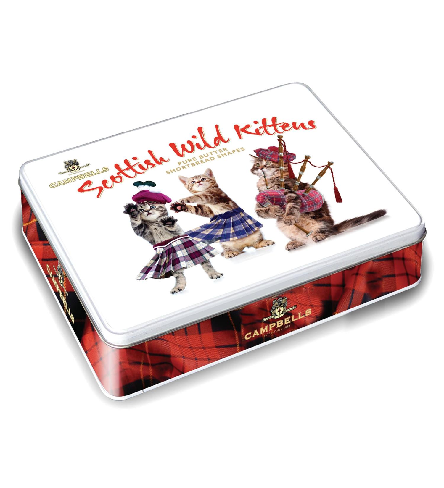 Campbell's Shortbread - 150g Wild Kittens Tin