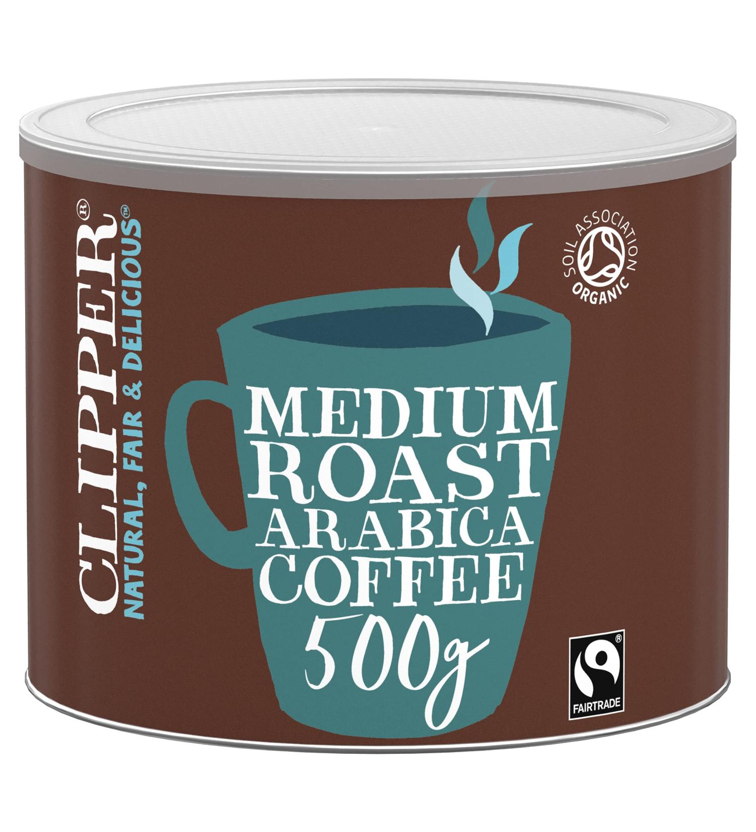 Clipper Organic Medium Roast Arabica Coffee | Instant Coffee | 500g Refill | Gourmet Coffee | Sustainable & Fairtrade Coffee by Clipper Teas | Ethically Sourced & Eco Conscious Blends FLAVOR 2 single - Buy Online on GoSupps.com