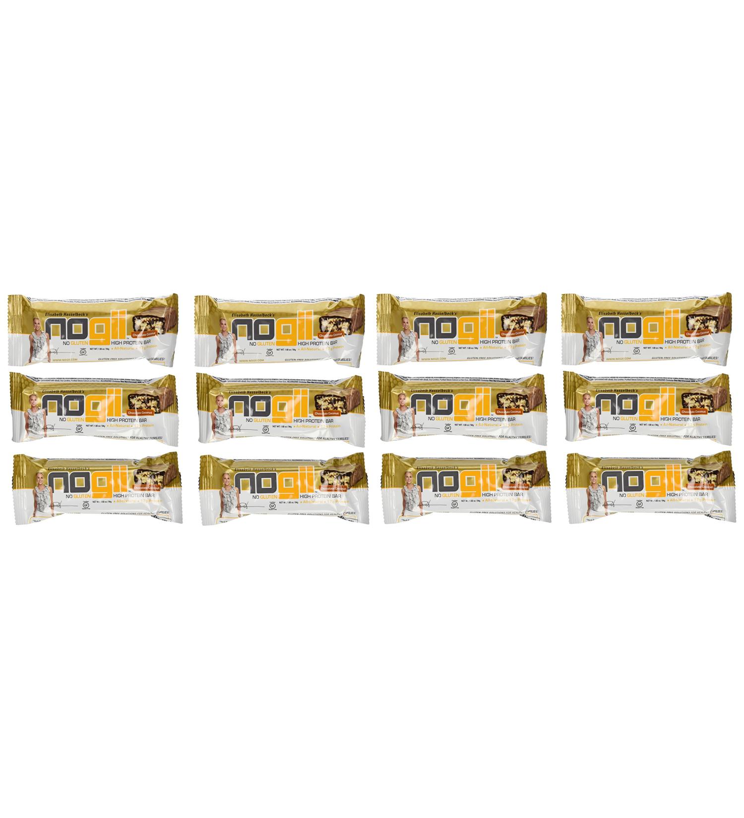 NoGii High Protein Nutritional Bar Chocolate Coconut 1.93 Ounce Bars 12 Count - Buy Online on GoSupps.com