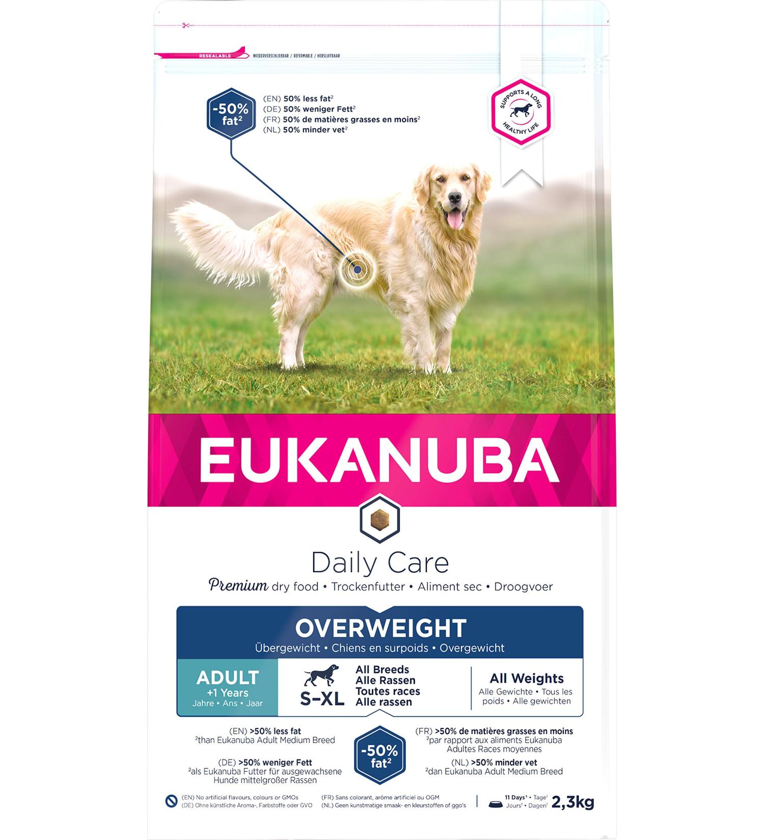 Eukanuba Adult Daily Care Overweight or Sterilized Dogs For All Breeds Chicken 2.5kg - Buy Online on GoSupps.com