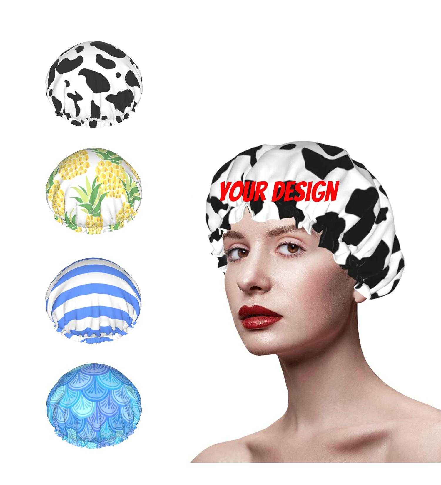 Custom Personalized Photo Name Shower Cap - Reusable & Waterproof for Bath, Cooking & Home Cleaning - Buy Online on GoSupps.com