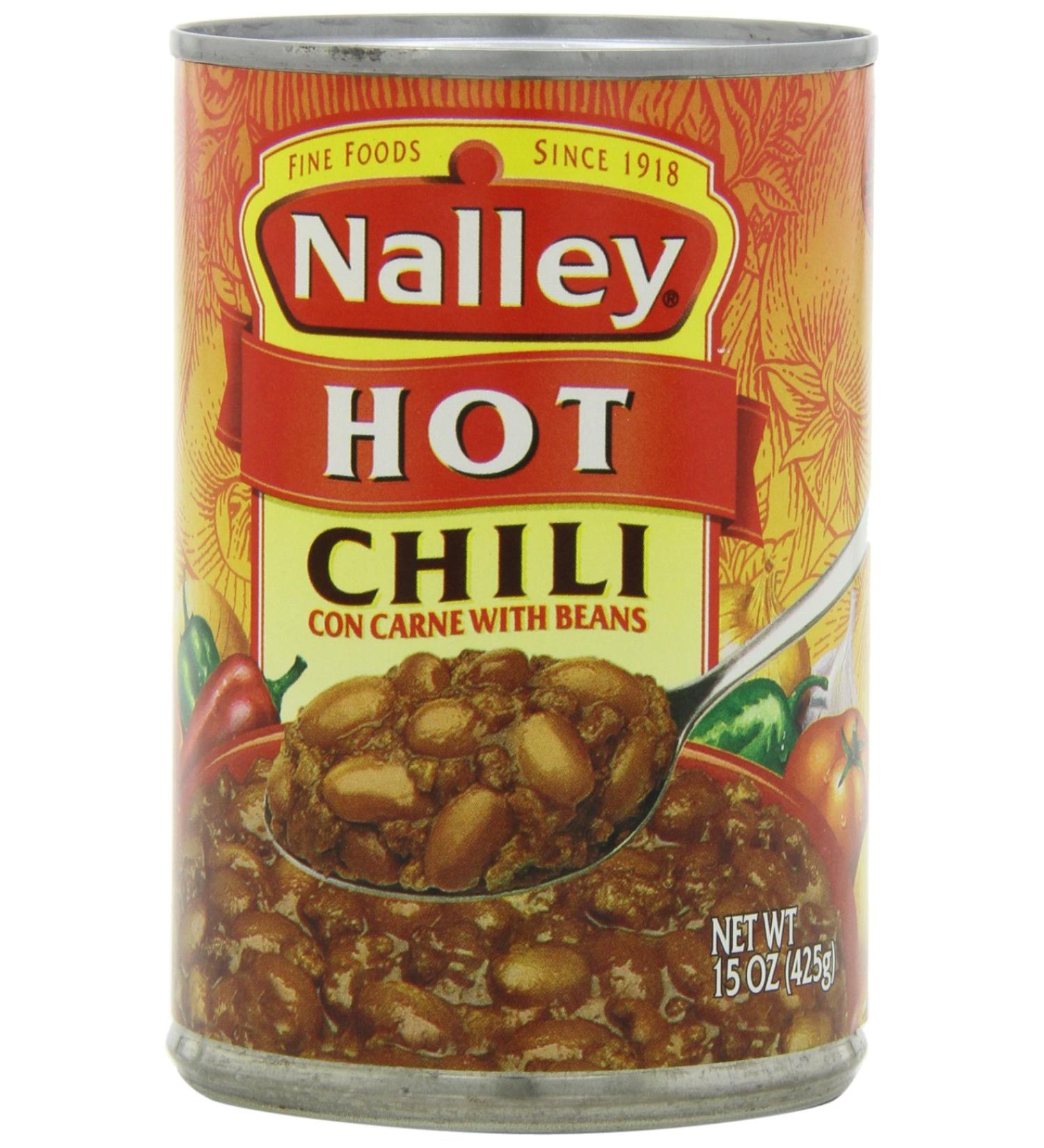 Nalley Hot Chili with Beans 14oz Cans (Pack of 8) - Buy Online Now - Buy Online on GoSupps.com
