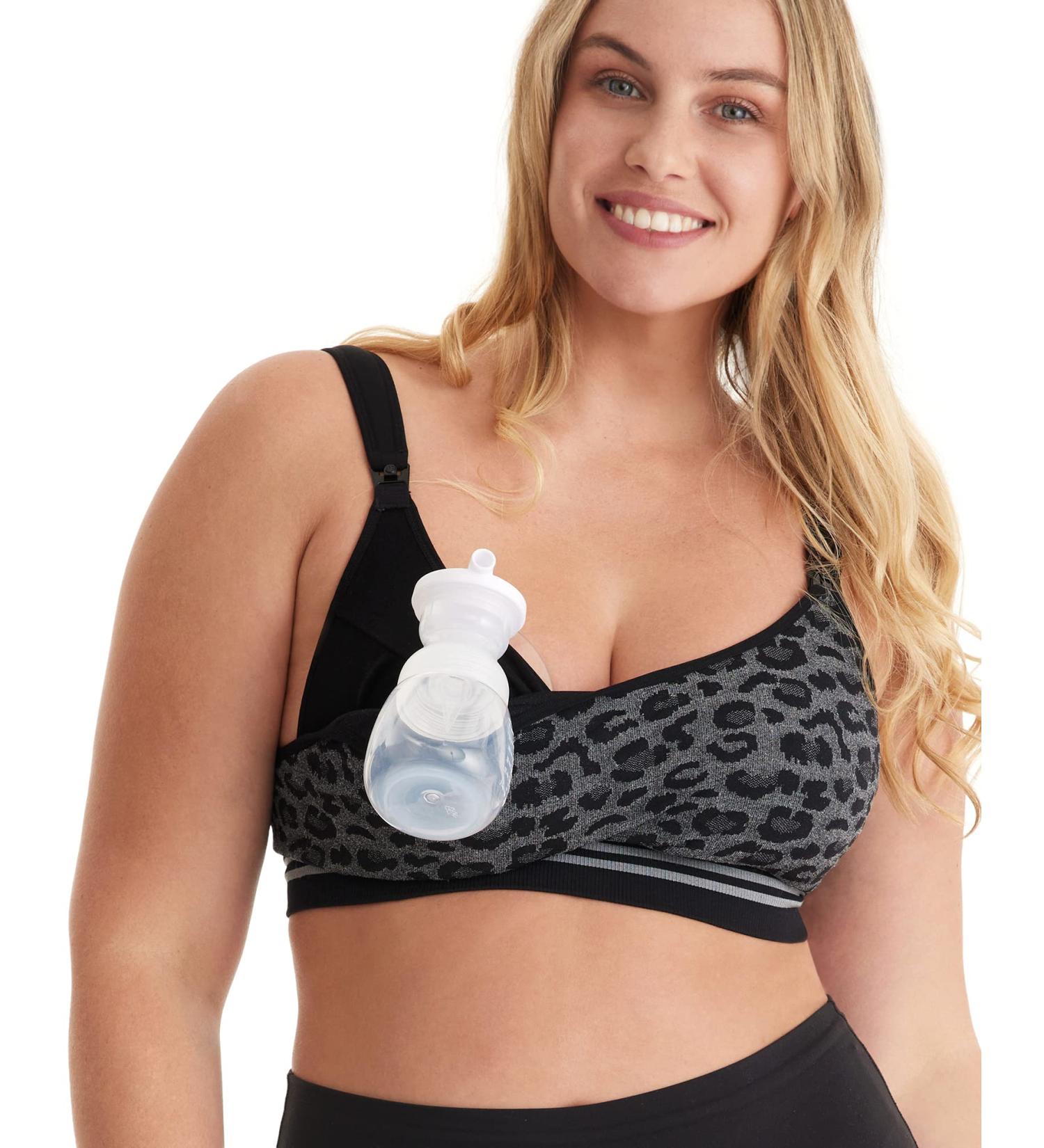Momcozy 4-in-1 Pumping Bra | Hands-Free Nursing & Maternity Bra for S9, S12, Spectra, Medela, Elvie, Willow | Cotton-Nylon, Fixed Padding, Wireless, Comfort & Support | Large Size - Buy Online on GoSupps.com