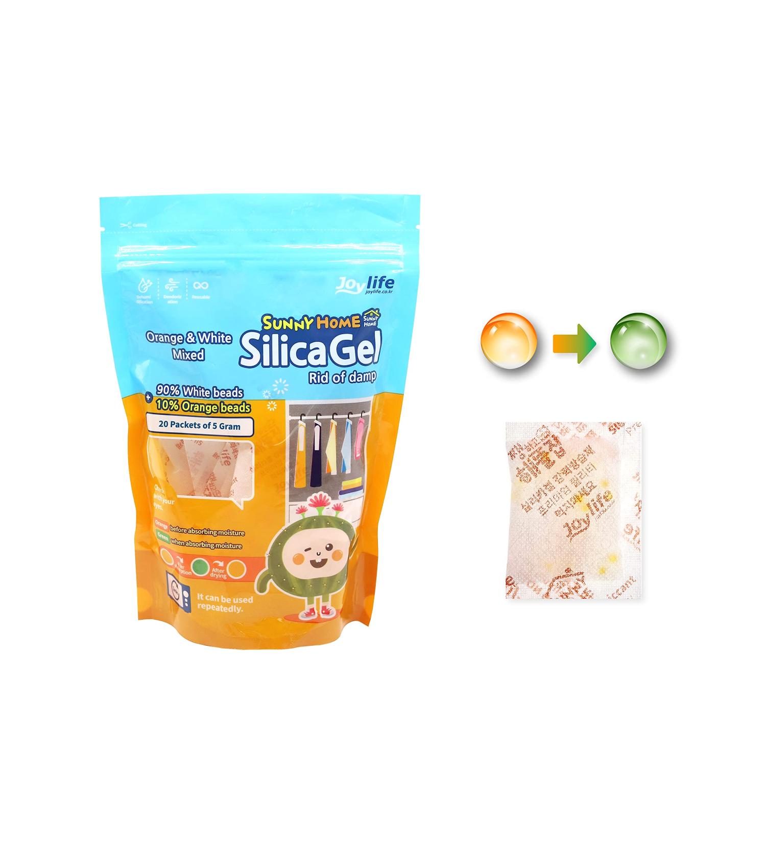 Buy Sunny Home 5g Premium Mix Type-B Desiccant Packets - 20 Packs of Rechargeable Silica Gel Moisture Absorbers for Optimal Dehumidification - Buy Online on GoSupps.com