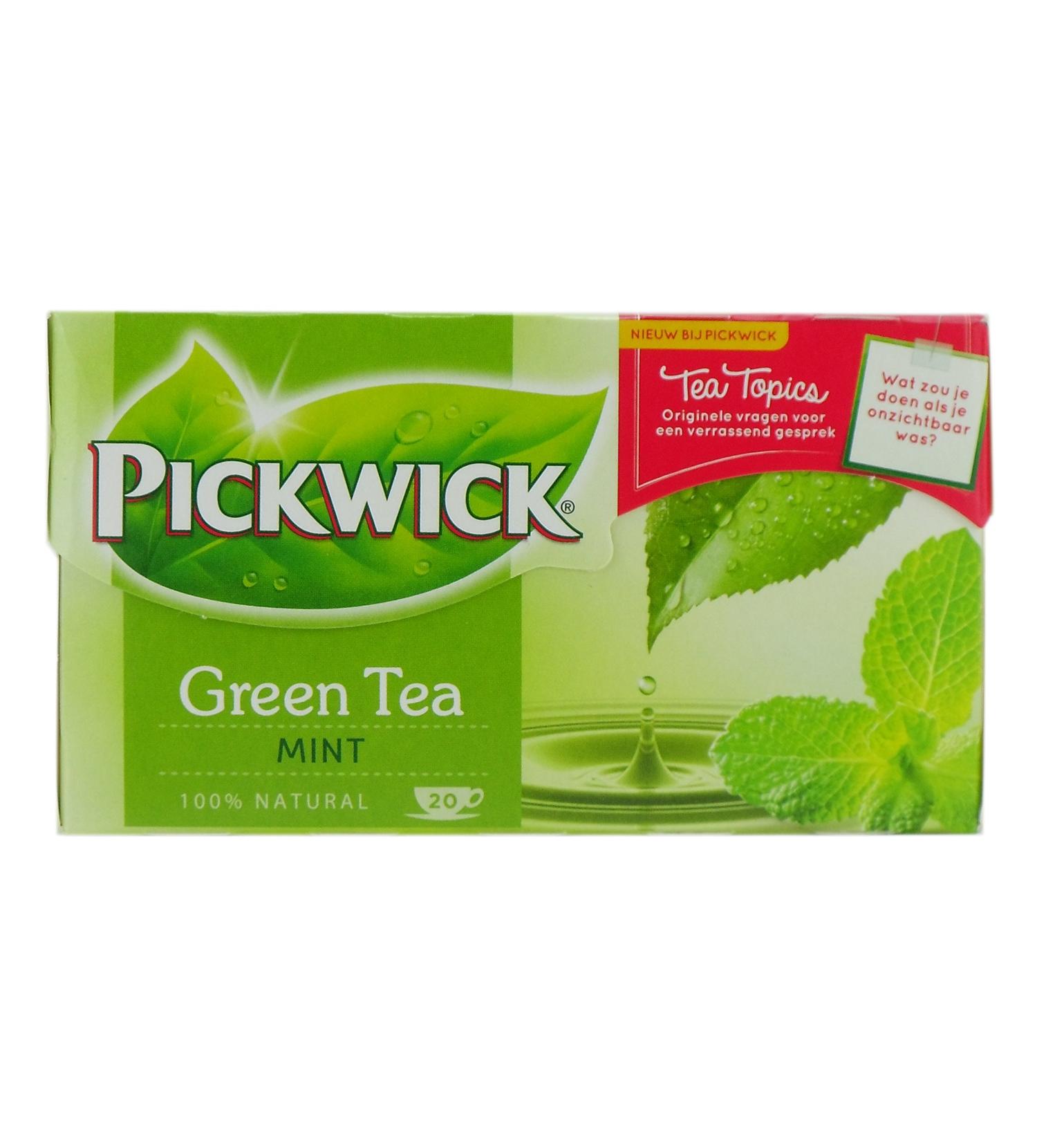 Pickwick Green Tea Mint ar me tisierter go t de th vert la menthe poivr e 20 Sachets de Th