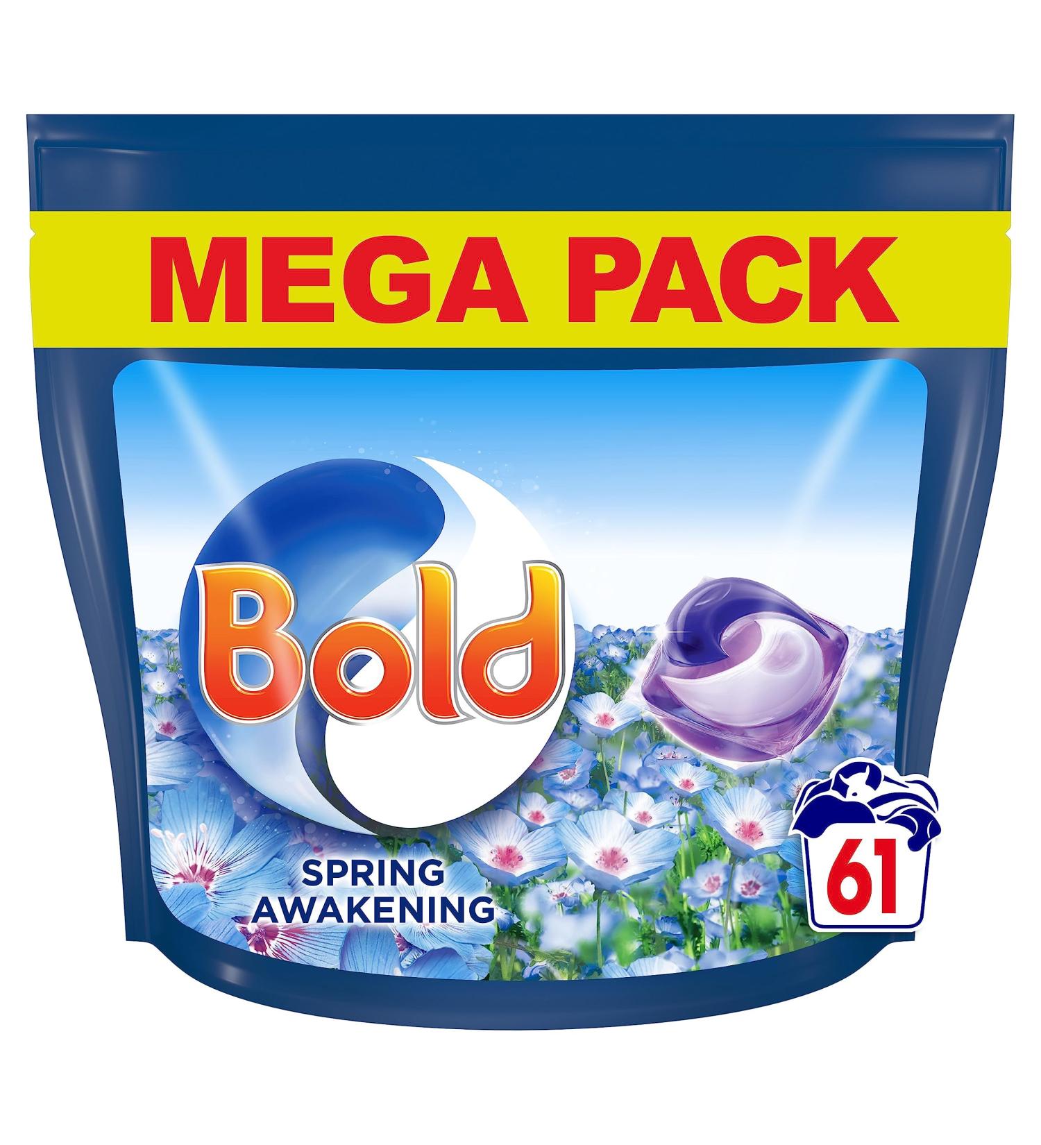 Bold All-in-1 Pods Washing Liquid Capsules Spring Awakening 61 Washes CSx2 - Buy Online on GoSupps.com
