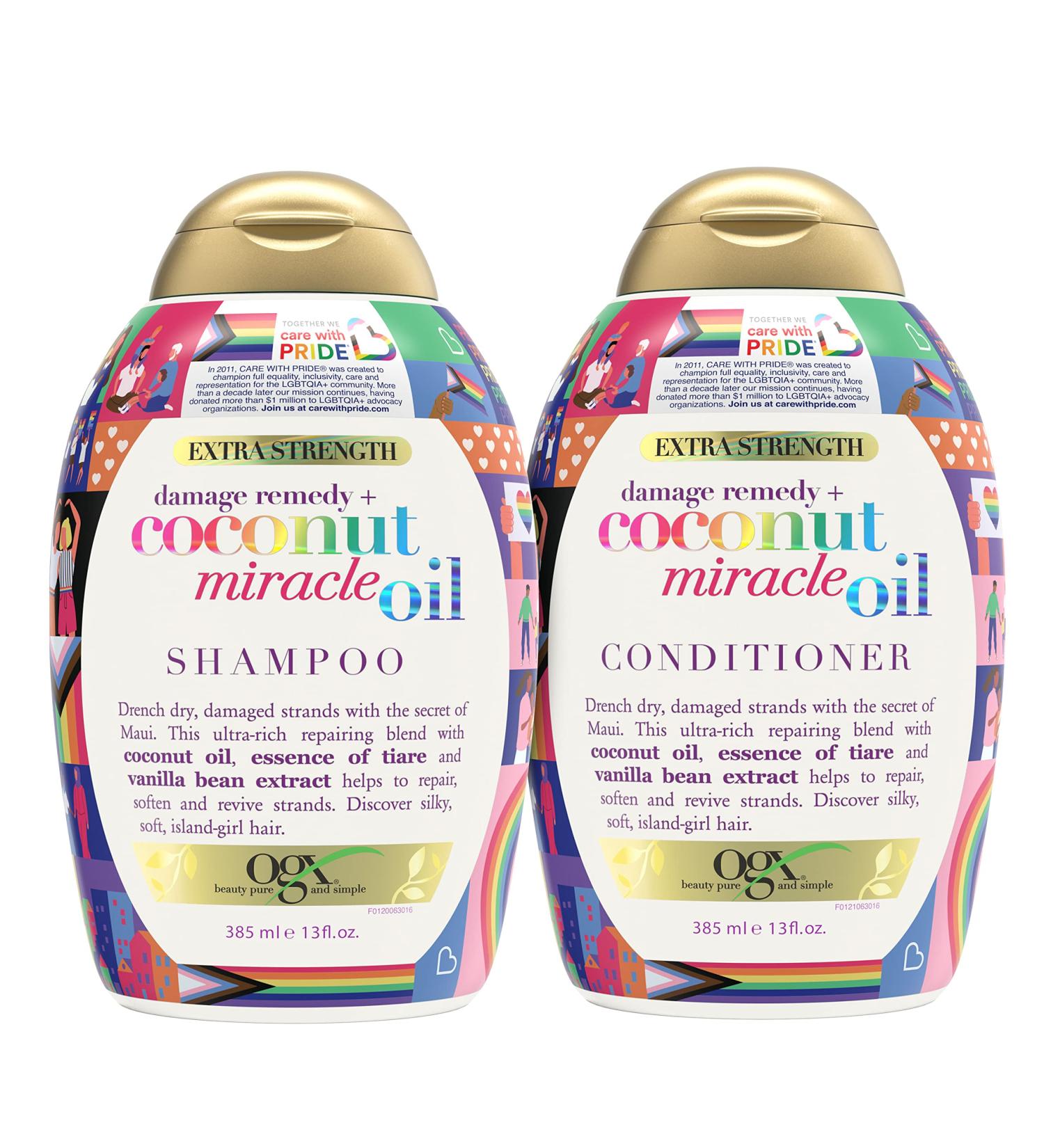 OGX Coconut Miracle Oil Extra Strength Shampoo & Conditioner Duo - 2 Pack - Buy Online on GoSupps.com