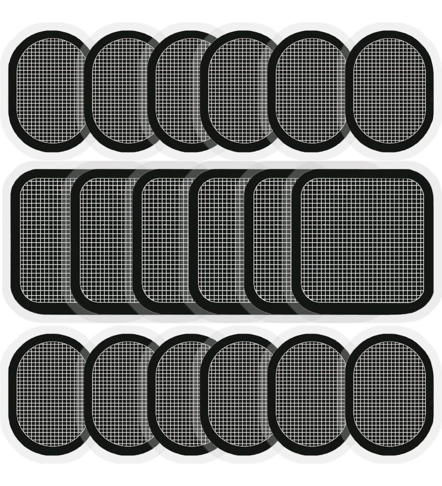 COOMATEC Electrodes Pad Set - 18 Gel Pads for Abs Belt, Body Adhesive, Updated Design - Buy Online on GoSupps.com