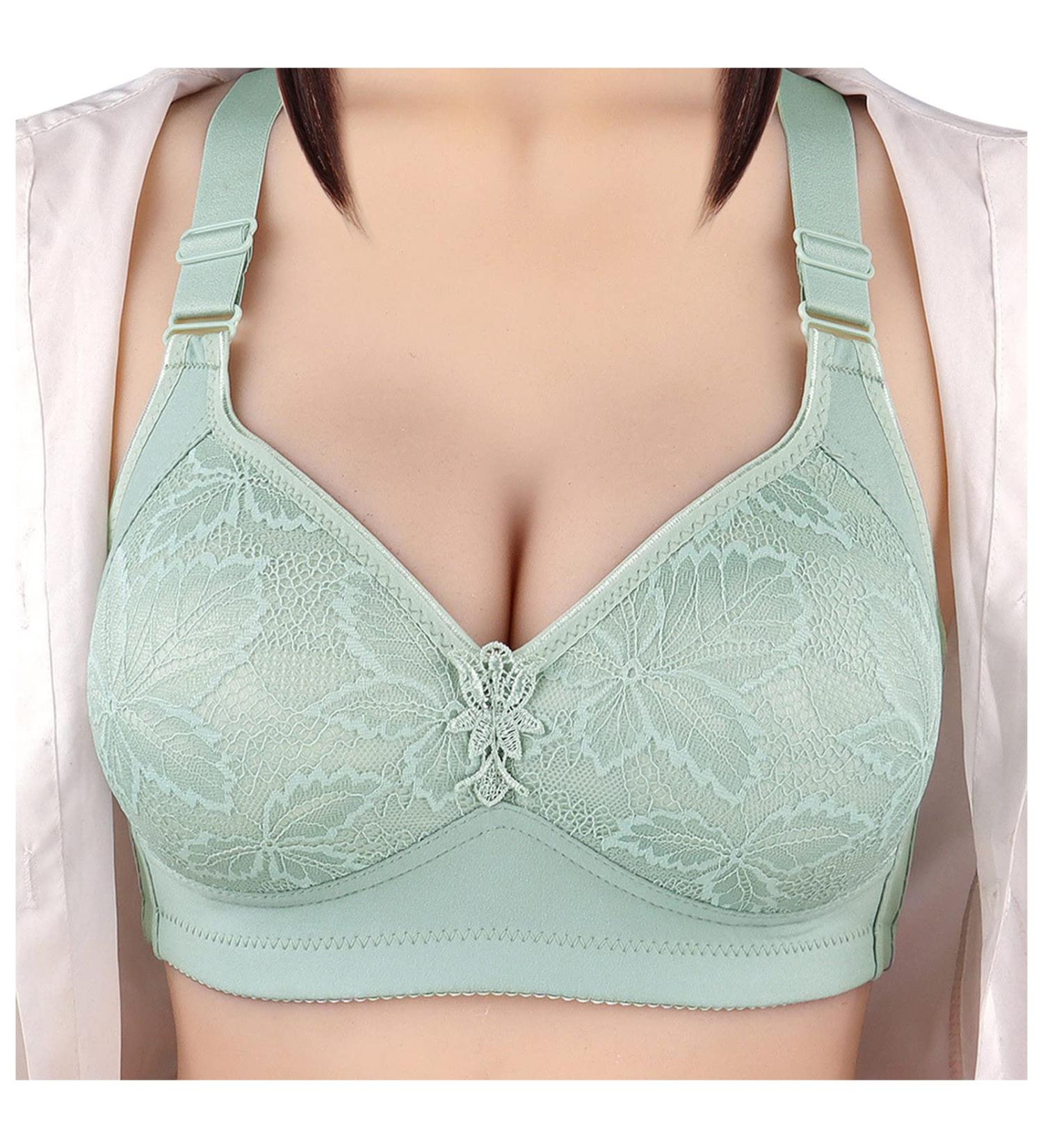 Shop BH Unterhemts Women - Plus Size Adjustable Comfortable Underwear Tank Top with Integrated Bustier in Green 95C - Buy Online on GoSupps.com