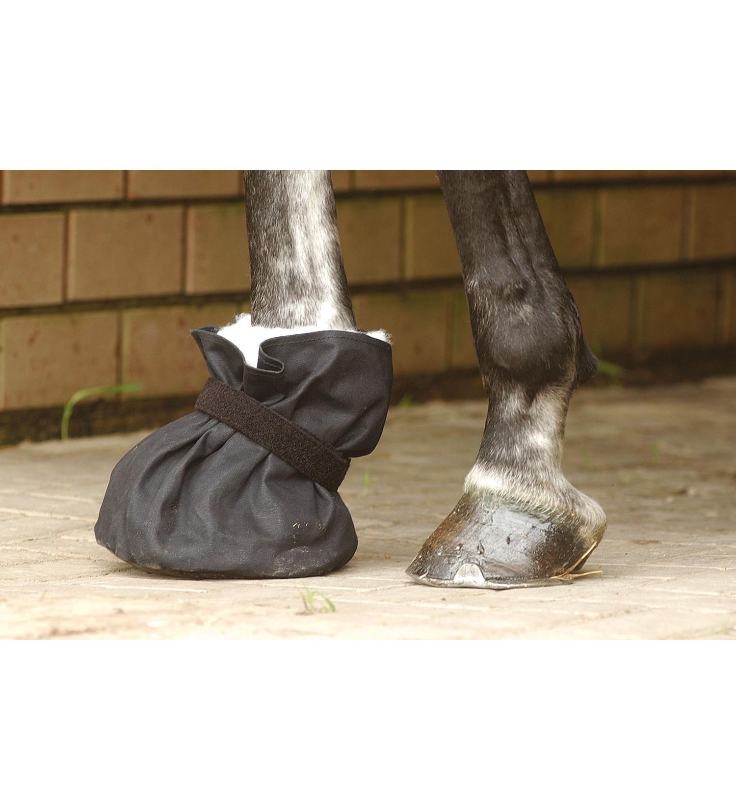 Hoof bandage protector black size L: height 27 cm 23 cm