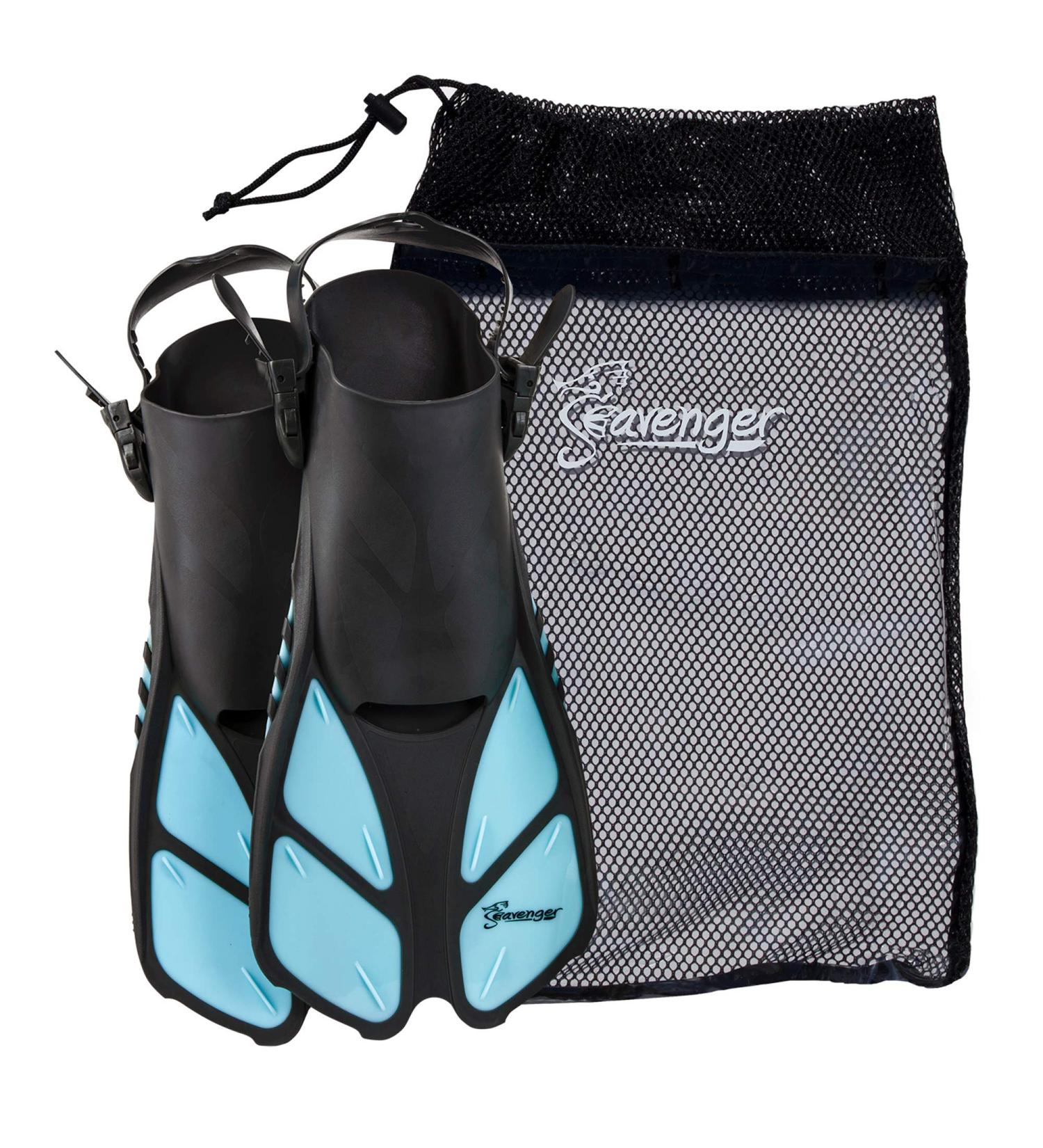 Seavenger Torpedo Snorkeling Fins - Dodger Blue (Large-X-Large) | For Travel - Buy Online on GoSupps.com