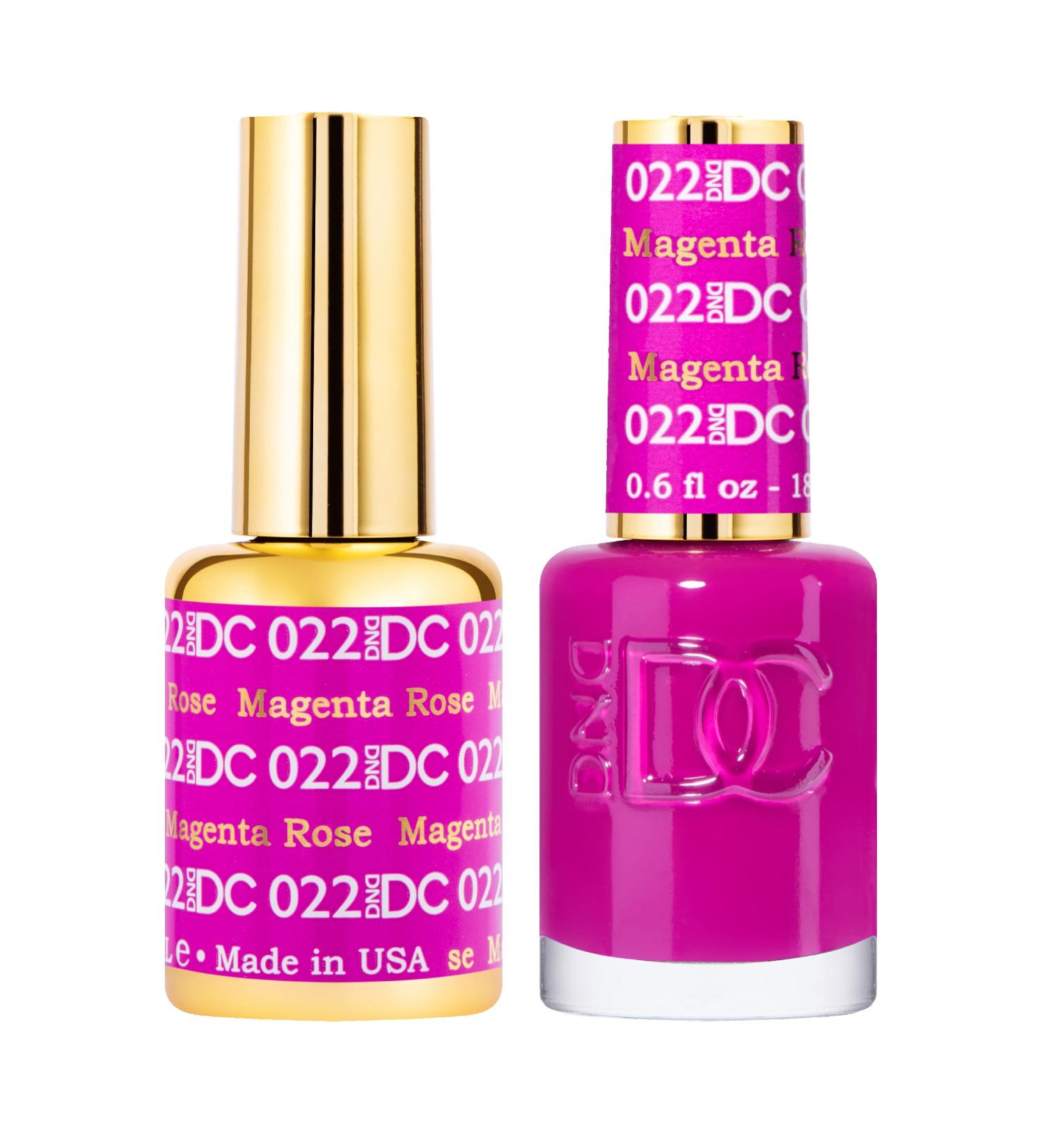 DND DC Gel Polish Set - Purple Collection | UV/LED Gel & Air Dry Nail Lacquer - Chip-Free Duo (Magenta Rose 0.5 Fl Oz - Buy Online on GoSupps.com