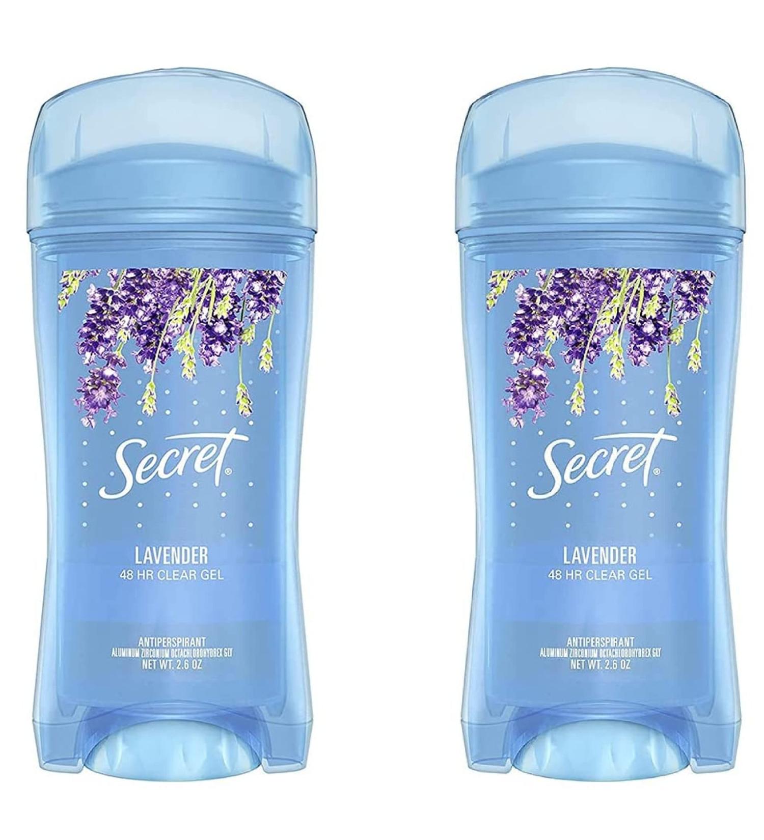 Secret Fresh Clear Gel Antiperspirant Deodorant Luxe Lavender 2.6 oz - Pack of 2 - Buy Online on GoSupps.com