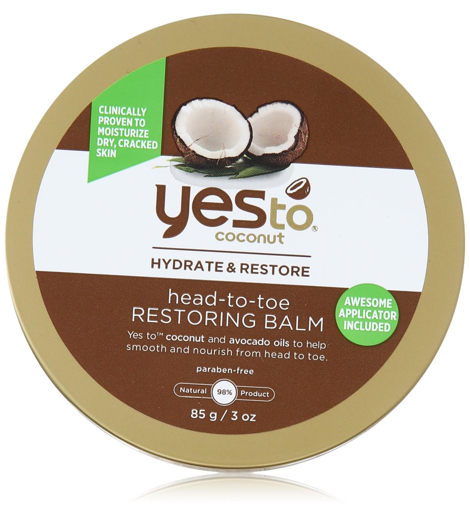 Yes To Coconut Head to Toe Restoring Body Balm  3 Ounce