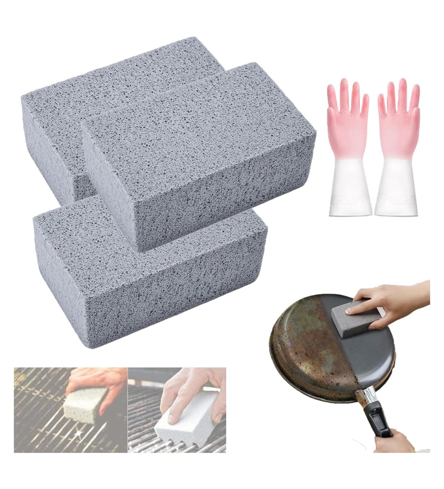 Scoring Stone for Oven Cleaning Oven Cleaner Heavy Duty Scoring Stone for Stove Cleaning Scoring Stones for Removing Tough Stains of Kitchen Toilet Garden BBQ Griddle Racks (3PC) - Buy Online on GoSupps.com
