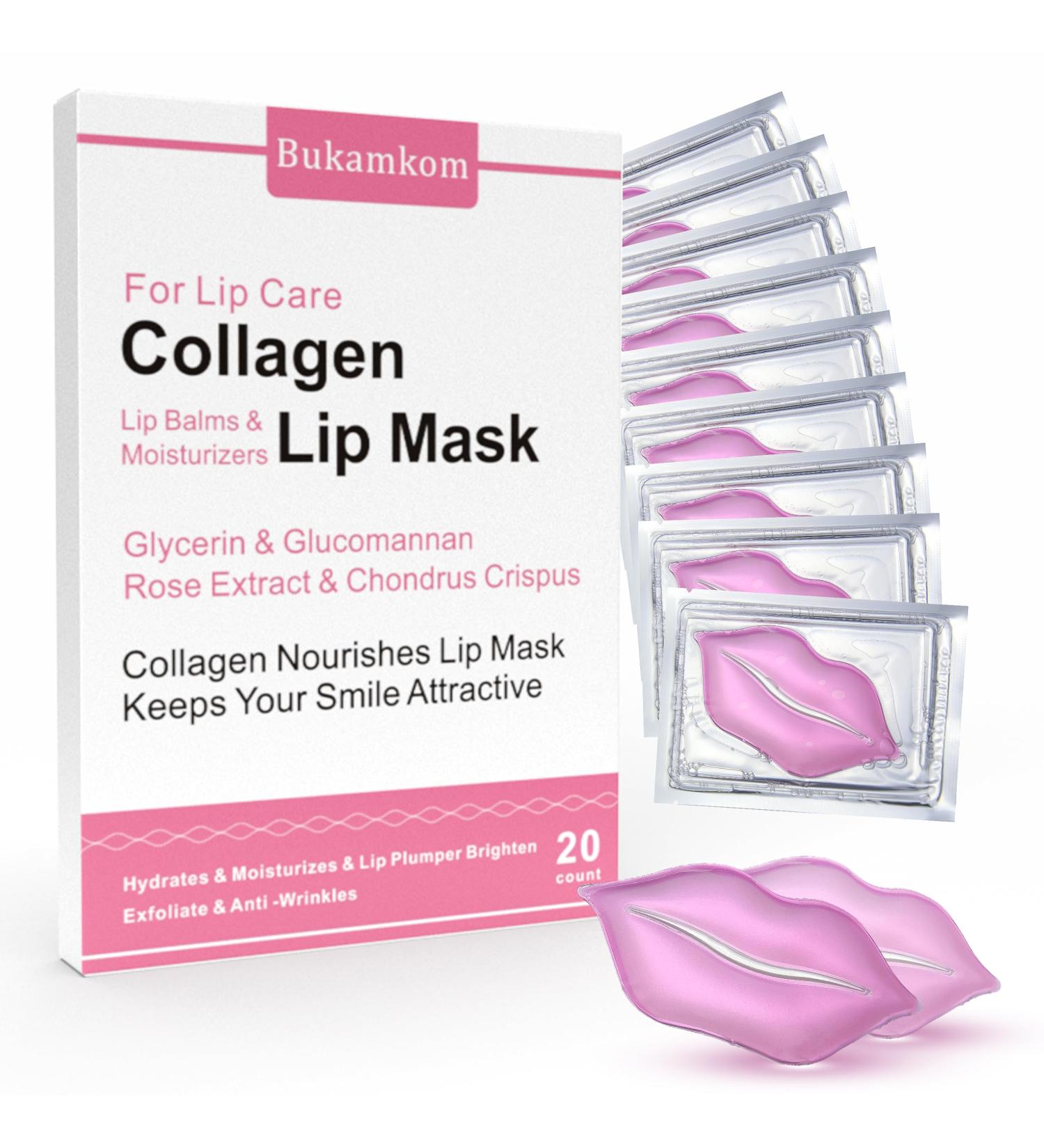 Lot de 20 masques l vres au collag ne pour r duire l'humidit de la peau morte pour r duire les l vres fonc es et les rides des l vres 1 g (Lot de 20) - Buy Online on GoSupps.com
