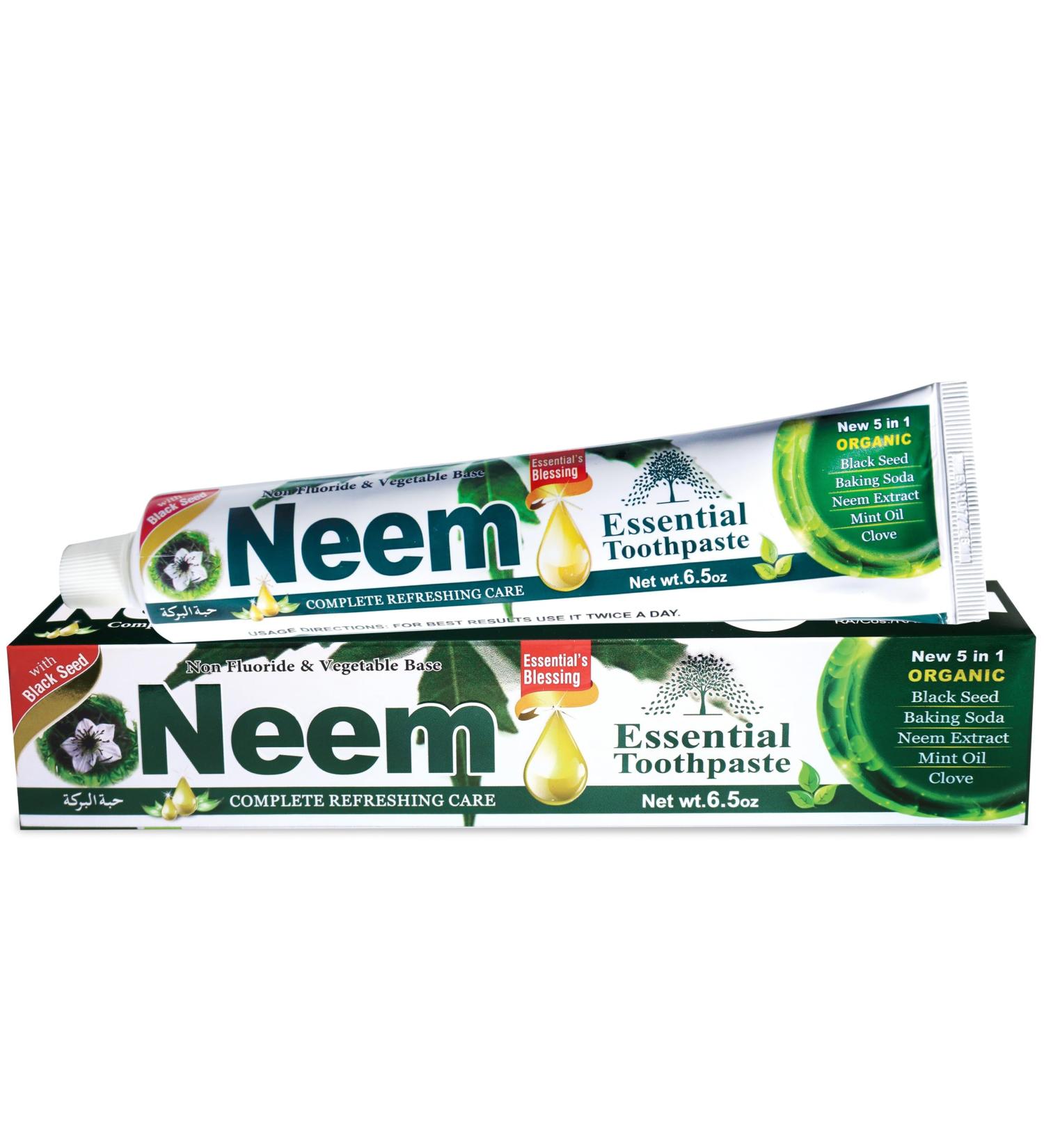 Neem Essential Toothpaste New 5 in 1 100% Fluoride Free