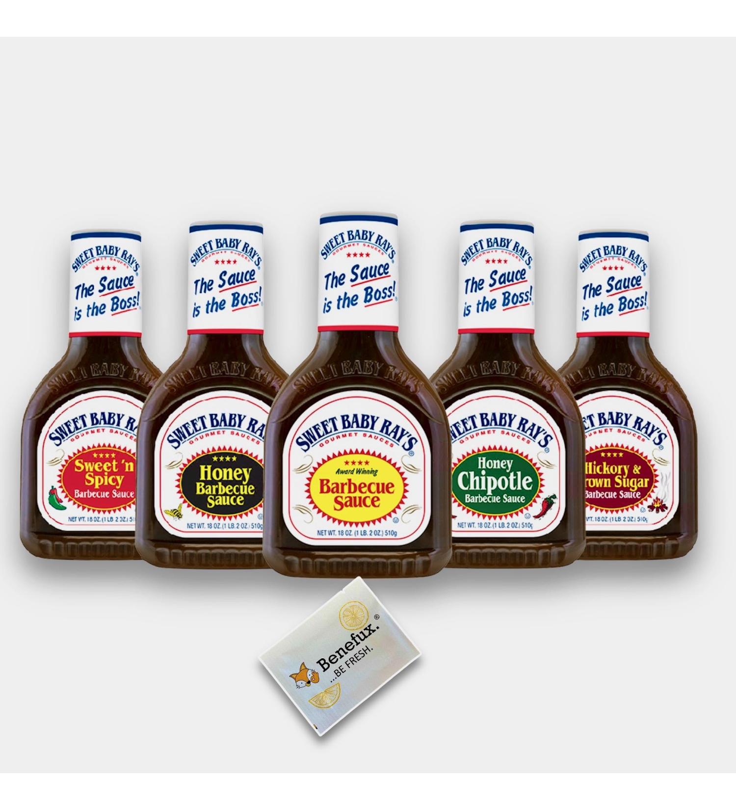 Sweet Baby Ray's BBQ Sauce 5-Pack (5 x 425ml) | Authentic American Grill Sauce with Smoky Flavor | International Shipping Available - Buy Online on GoSupps.com