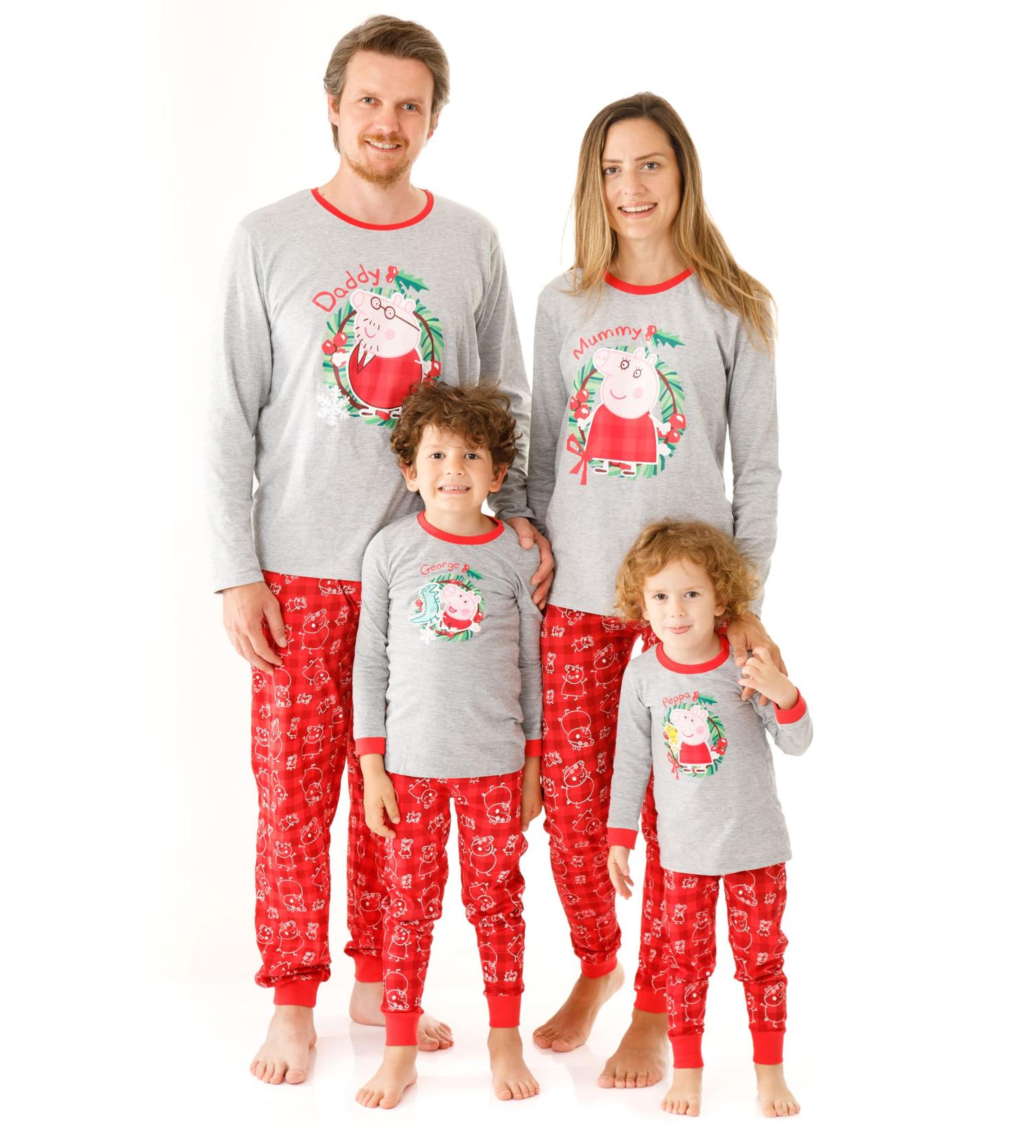 Peppa Pig Christmas Family Pyjamas Set | Festive PJs for Women Men Baby Toddlers Kids | Christmas Eve Box Gift | Size 5-6 Years - Buy Online on GoSupps.com