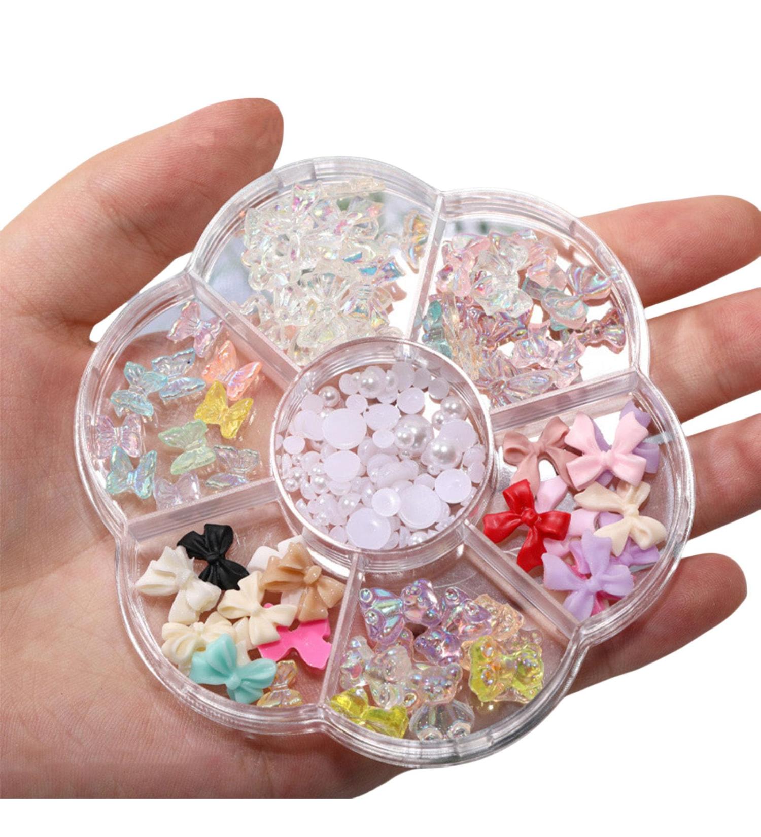 Aurora Nail Loop Charts - 3D Nail Art Pearls Bow Bear & Butterfly Designs | DIY Nail Decoration & Jewelry Production - Buy Online on GoSupps.com