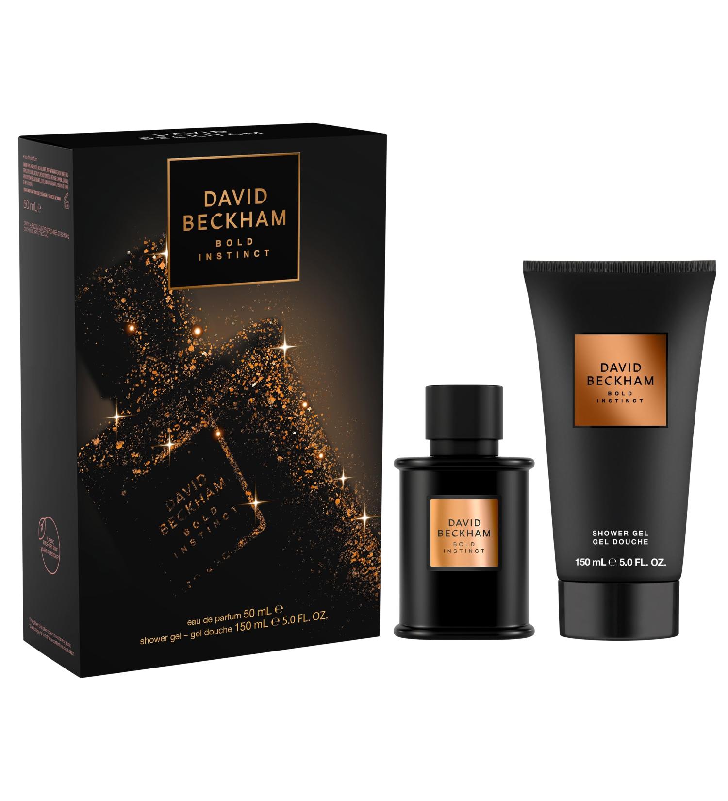 David Beckham Bold Instinct Eau de Parfum + Shower Gel Gift Set Notes of Laurel Leaf Warm Nutmeg and Smokey Wood Men's Fragrance Long Lasting Everyday Fragrance - Buy Online on GoSupps.com