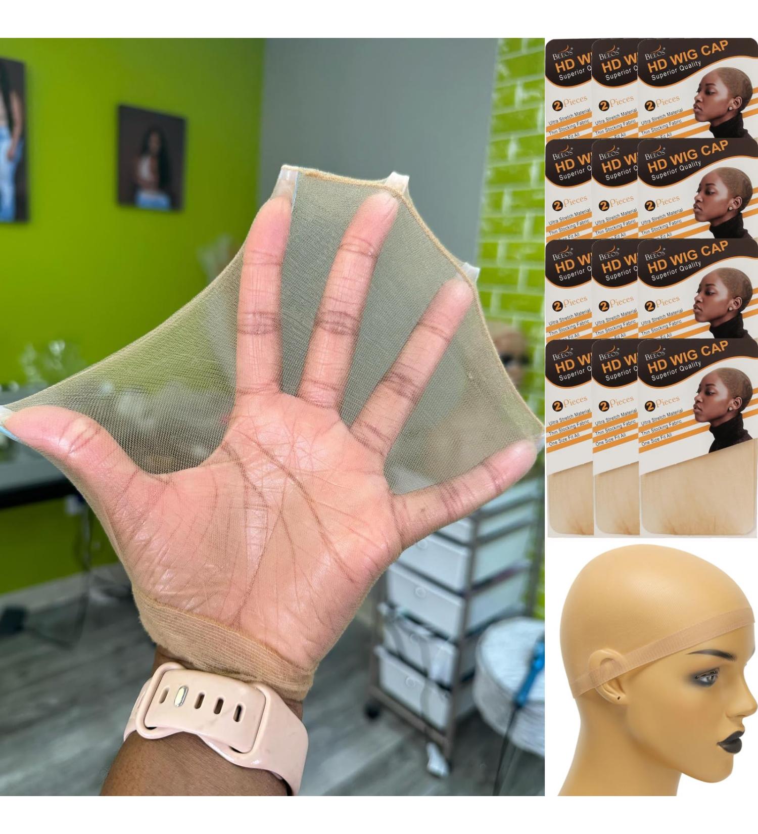 BEEOS SKINLIKE Real HD Wig Cap - 24 Pack Ultra-thin, Breathable and Invisible Lace Front Wig Caps for Women - Nude Wholesale - Buy Online on GoSupps.com