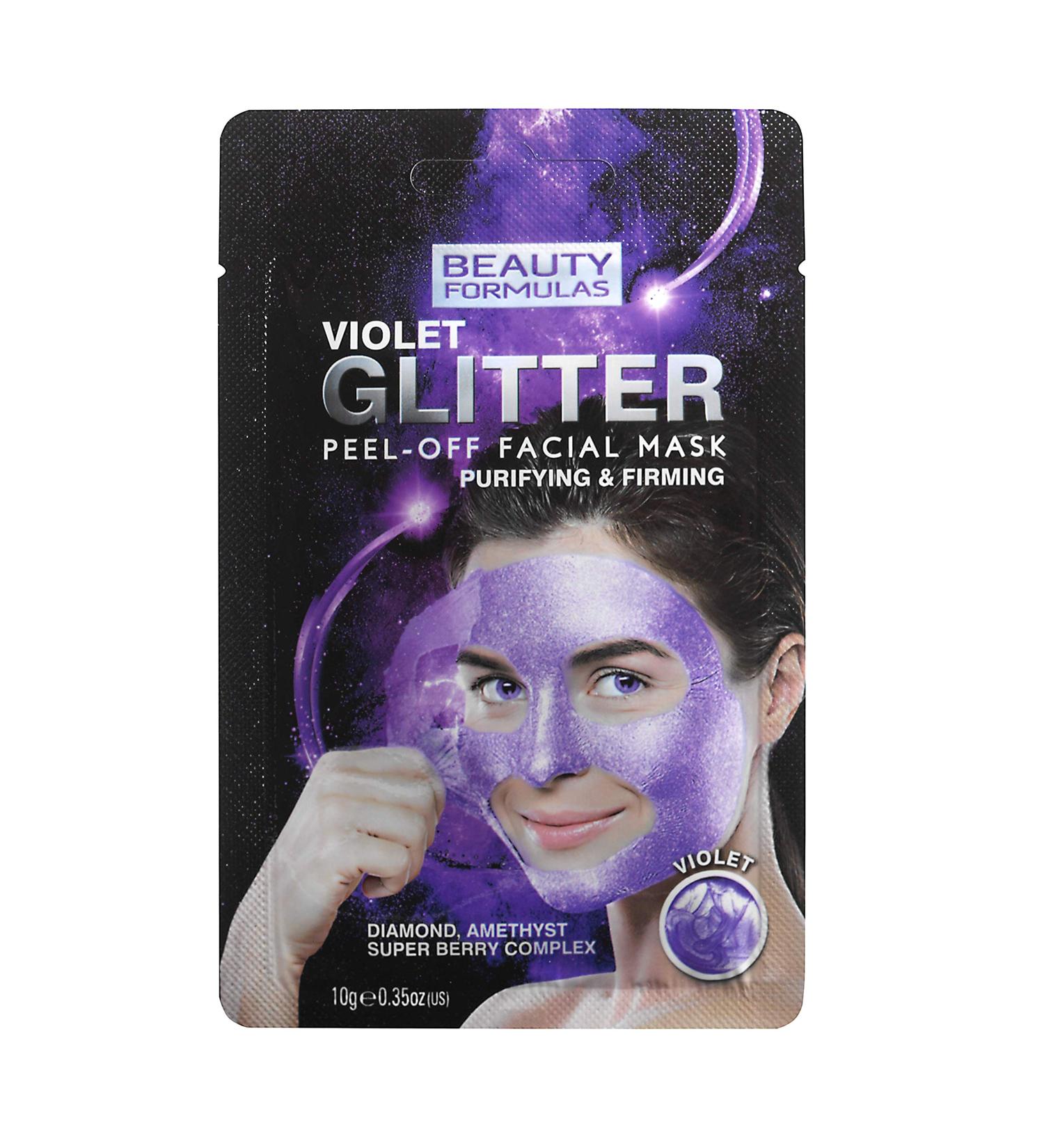 Beauty Formulas Violet Glitter Peel-Off Mask