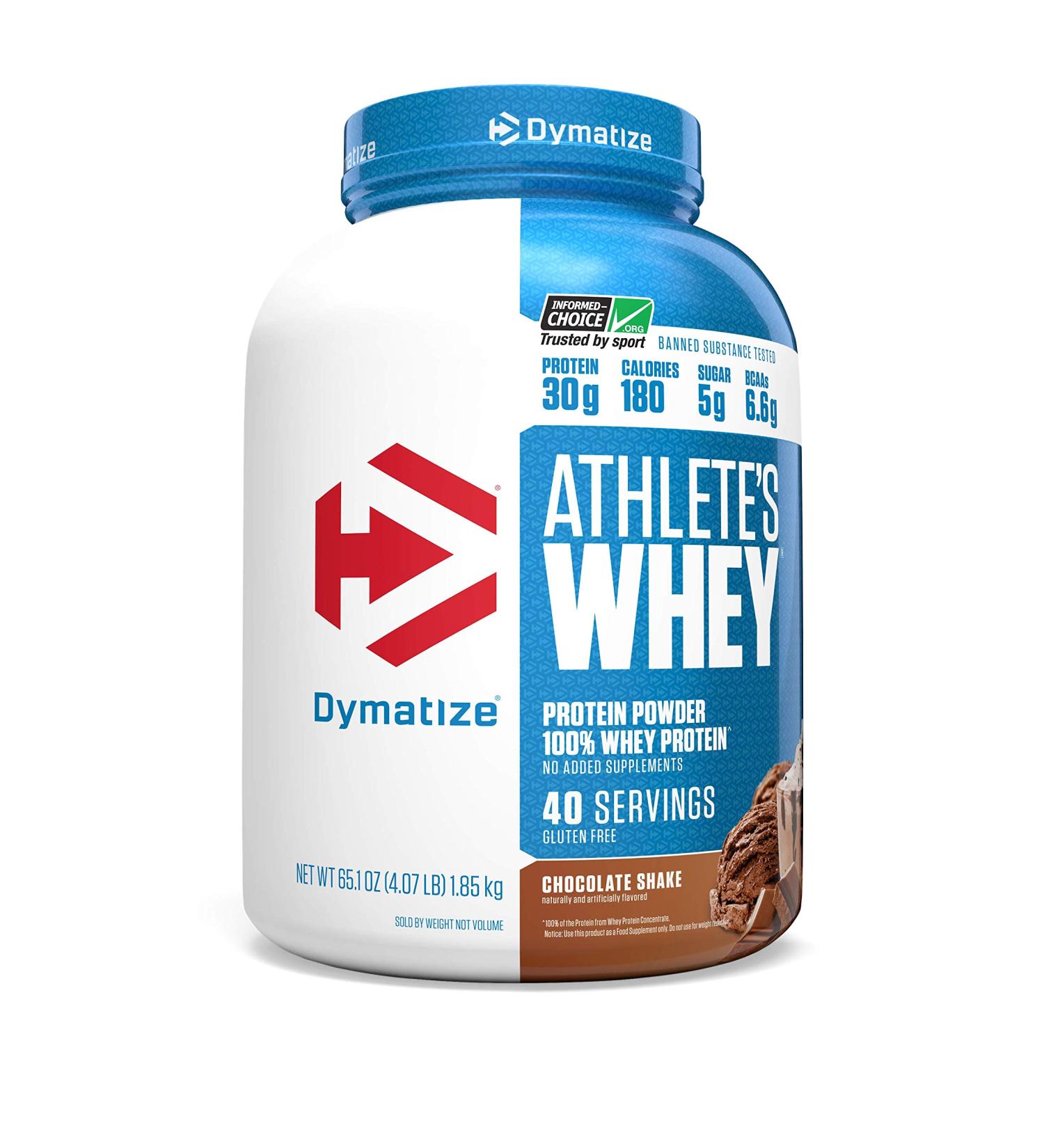 Dymatize Nutrition Athlete's Whey Vanilla Shake 1.75 lb - High Protein Supplement - Buy Online on GoSupps.com
