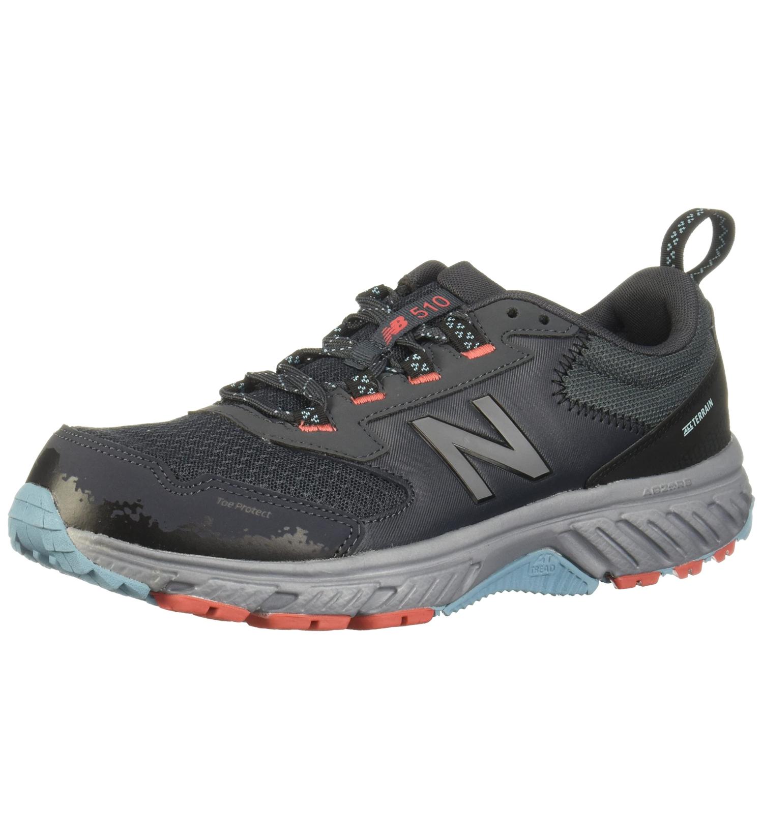 New Balance Women's 510 V5 Trail Running Shoe 7 - Gunmetal/Wax Blue - Best Quality Trail Running Shoe for Women - Buy Online on GoSupps.com