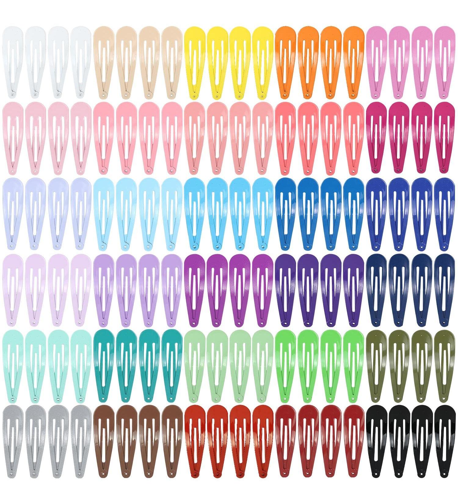 120 Pack Cinaci Anti-Slip Hair Clips - Assorted Candy Colors for Kids, Teens, and Women - Buy Online on GoSupps.com