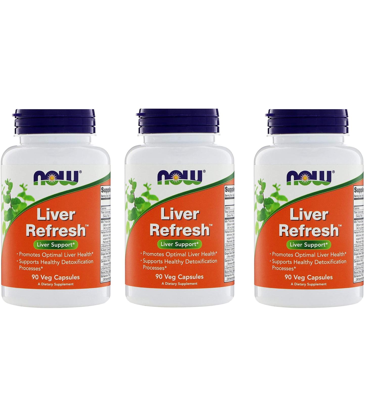 Now Foods Liver Refresh - 90 Veggie Capsules (Pack of 3) - Buy Online on GoSupps.com