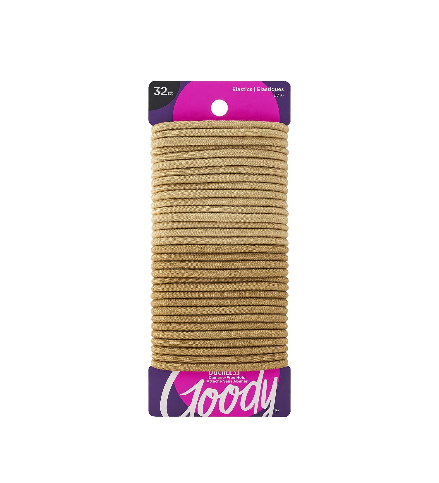 Goody Ouchless Elastic Hair Tie - 32 Count Blonde - 4MM - Slideproof Pain-Free Hair Accessories - Buy Online on GoSupps.com